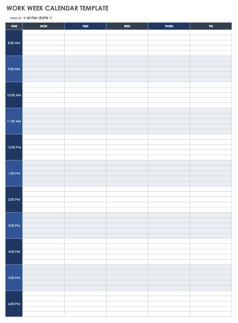Printable Weekly Appointment Calendar