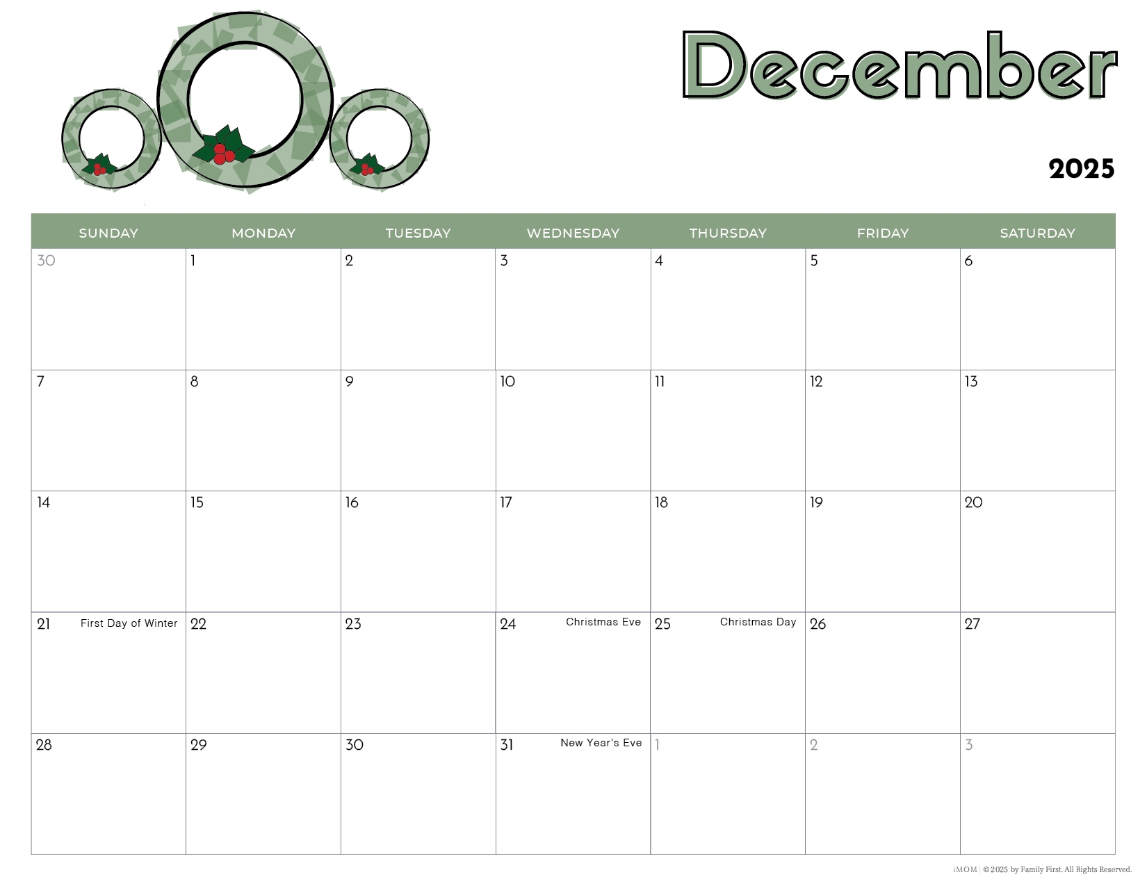2025 Printable Calendars For Kids2025 Printable Calendars For Kids IMOM