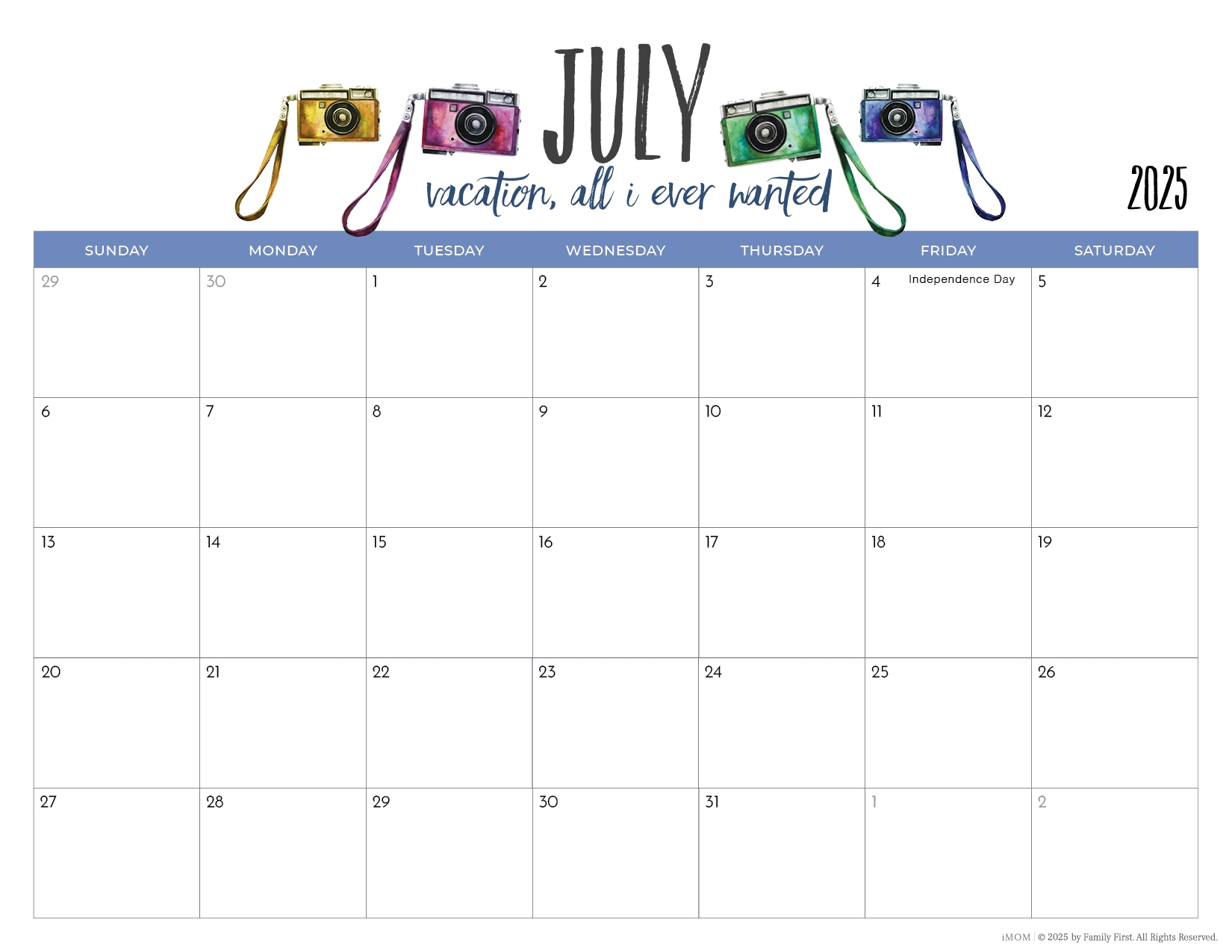 2025 Printable Calendar With Quote