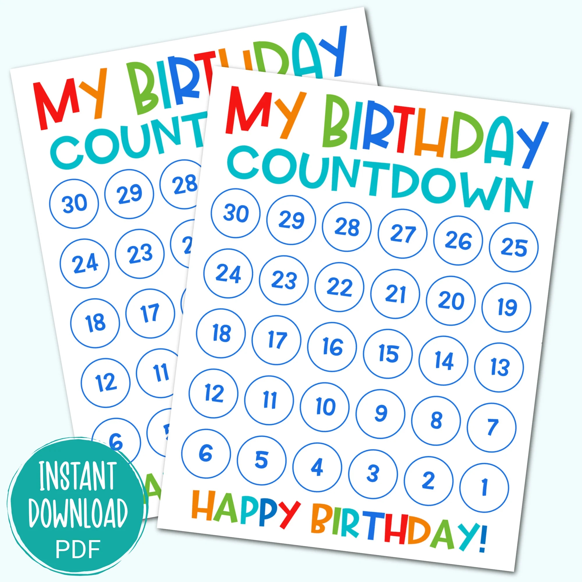 Birthday Countdown Printable For Kids Birthday Advent Calendar For Kids Printable Birthday Countdown For Kids Birthday Countdown PDF Etsy Birthday Countdown Printable For Kids Birthday Advent Calendar For Kids Printable Birthday Countdown For Kids Birthday Countdown PDF Etsy