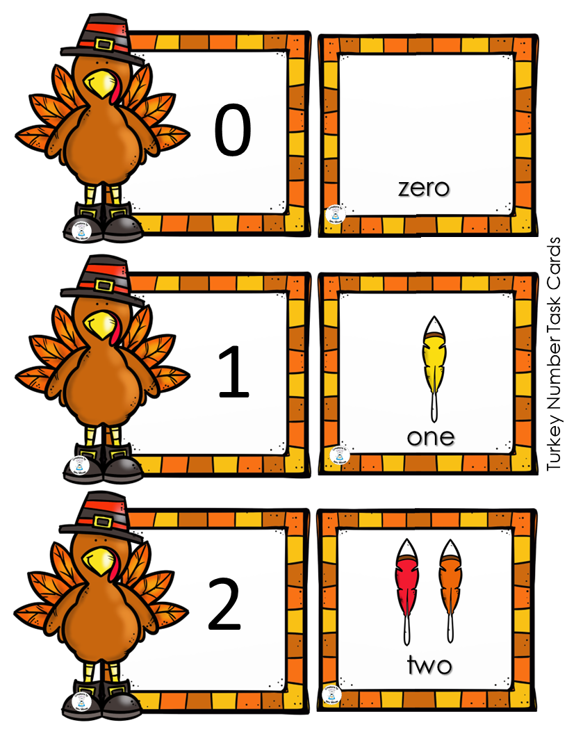 Counting 1 20 Turkey Number Match Made By Teachers