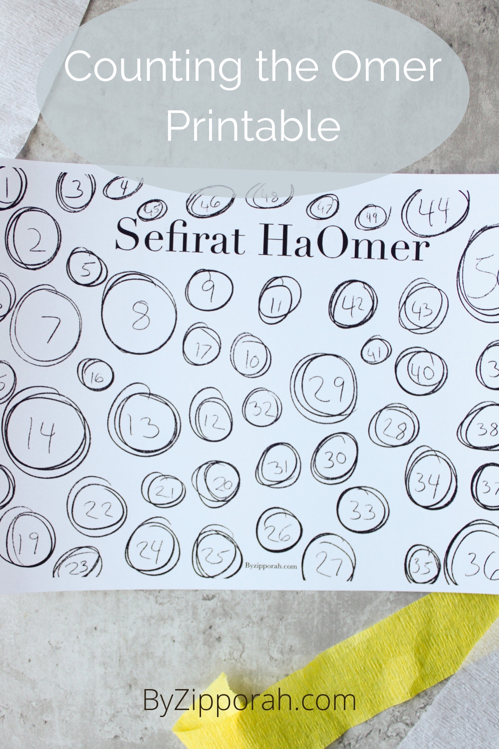 Counting The Omer Printable Sefirat HaOmer ByZipporah Counting The Omer Printable Sefirat HaOmer ByZipporah