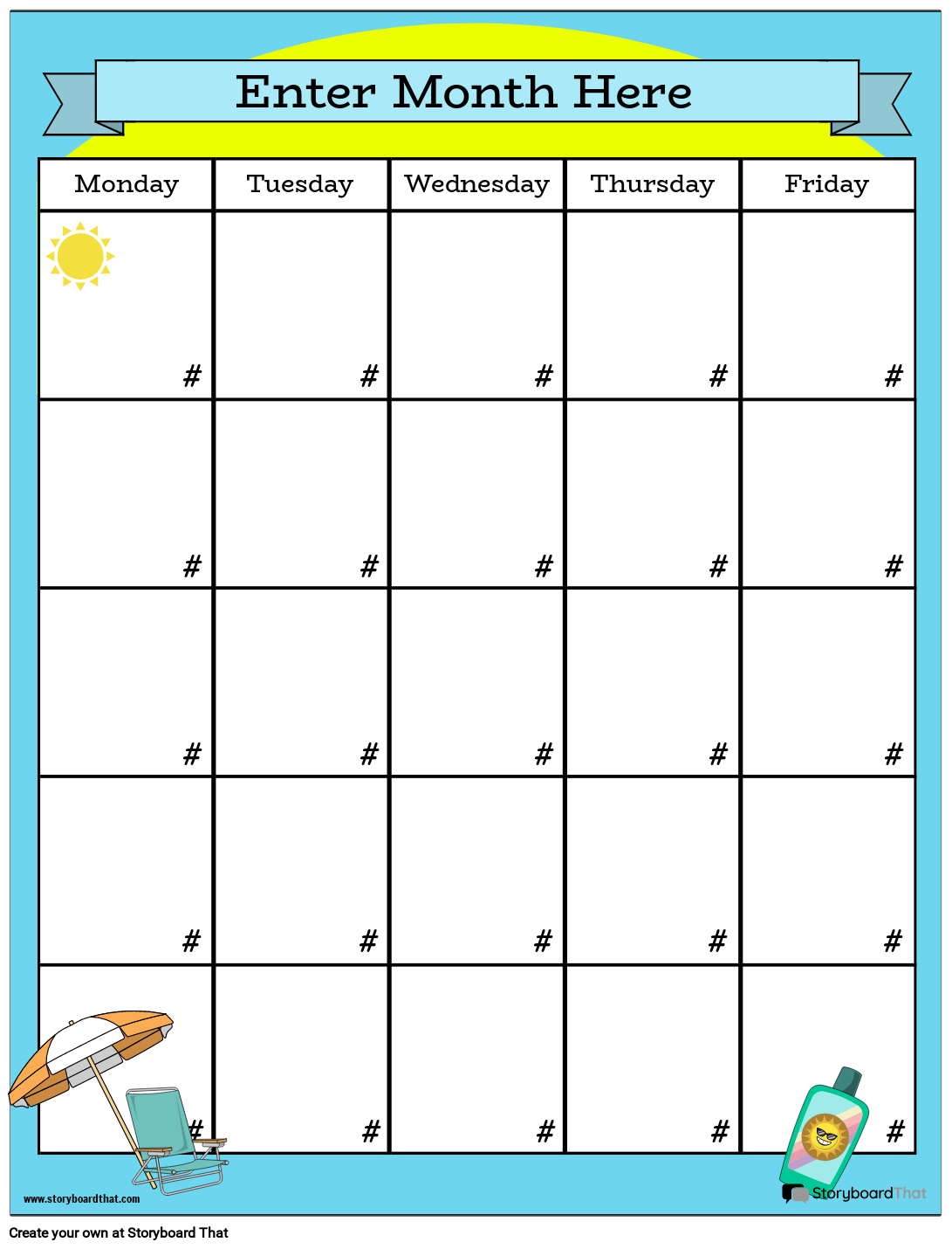 Create Printable Calendars With Storyboard That In 2025