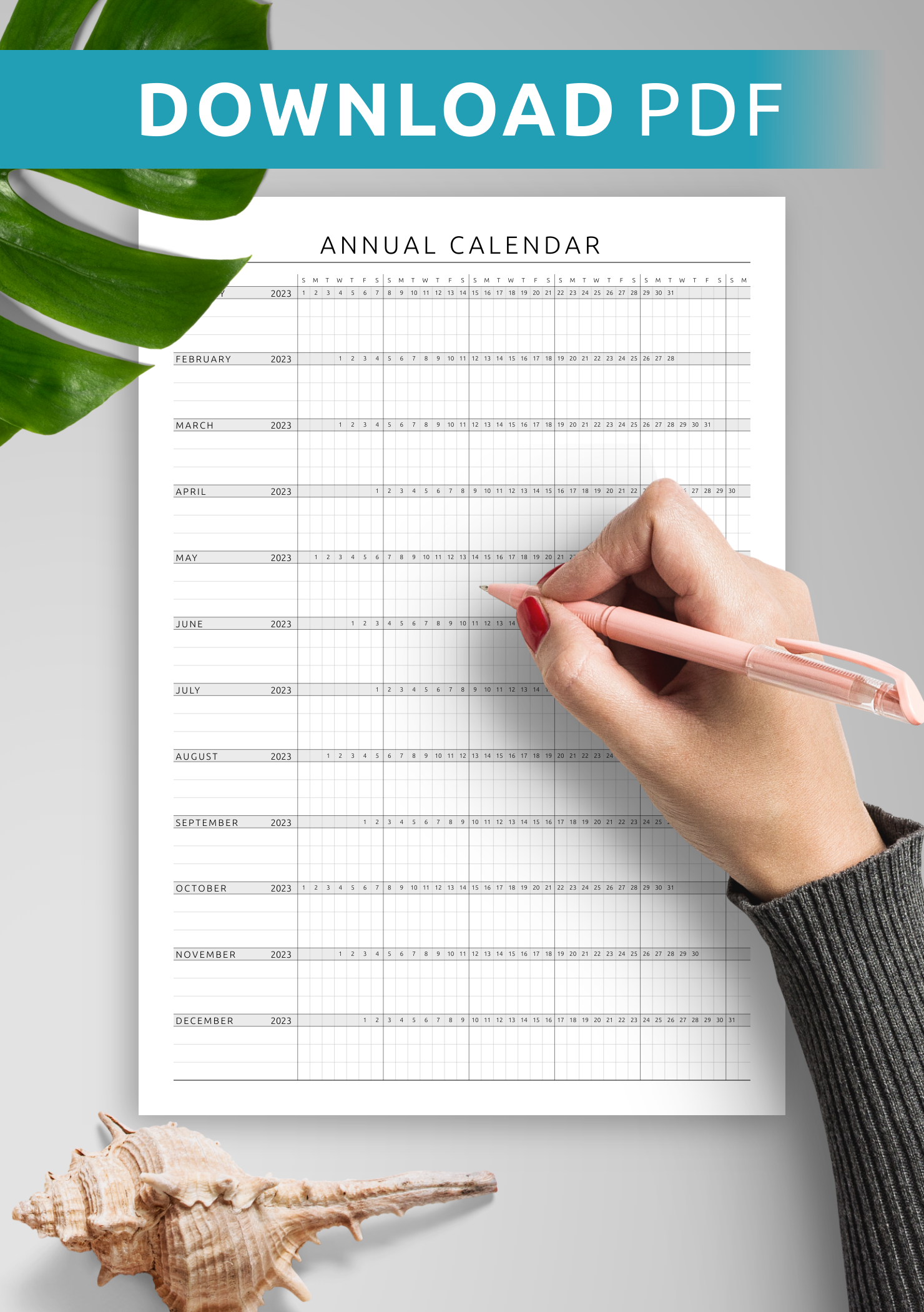 Weekly Calendar 25 Hour Printable