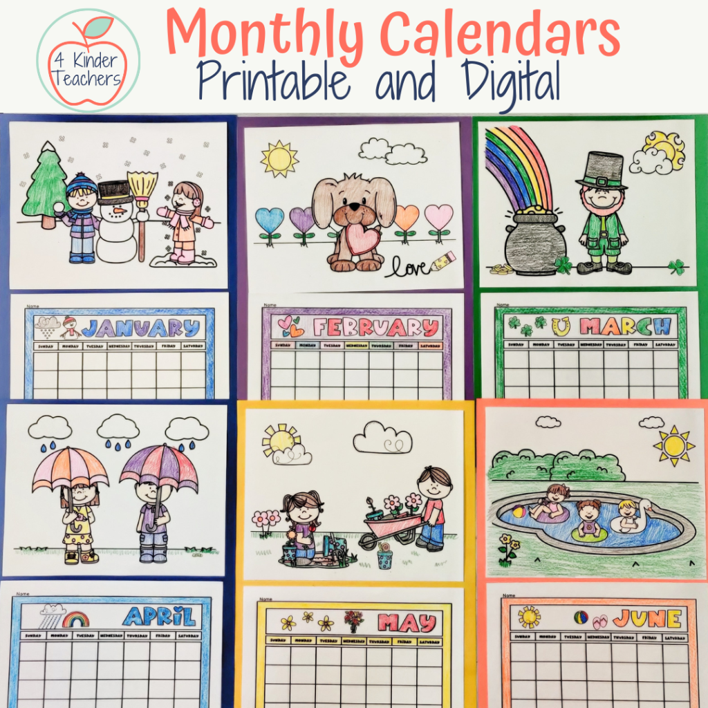 Preschool Calendars Printable Free