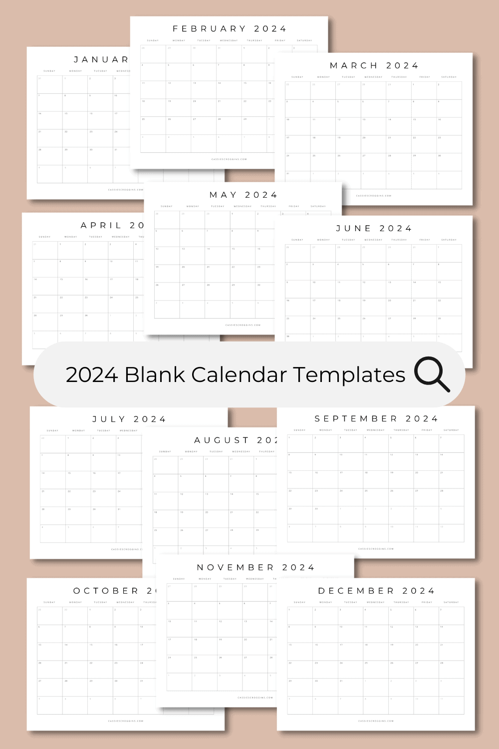Blank Calendar Pages Printable Blank Calendar Pages
