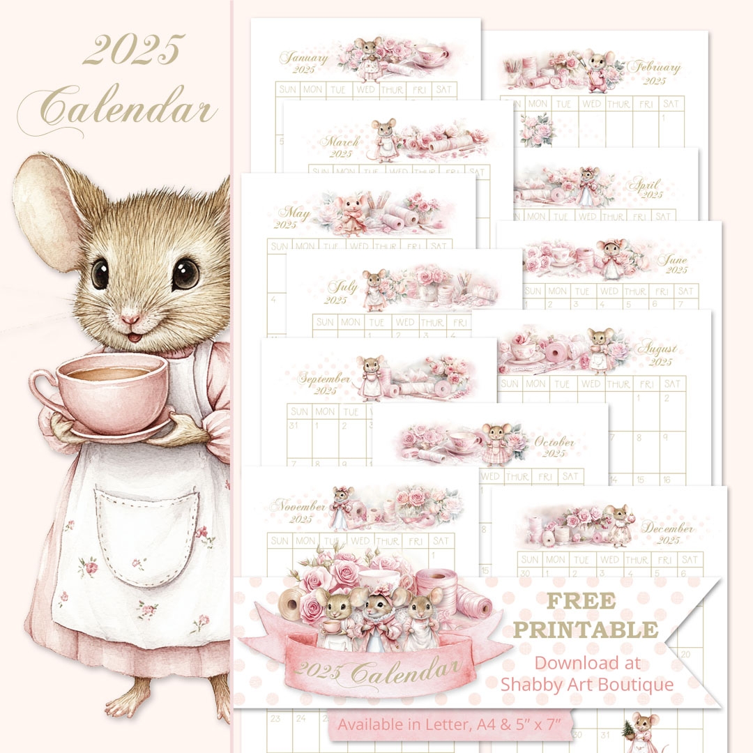 Cute Calendar 2025 Printable