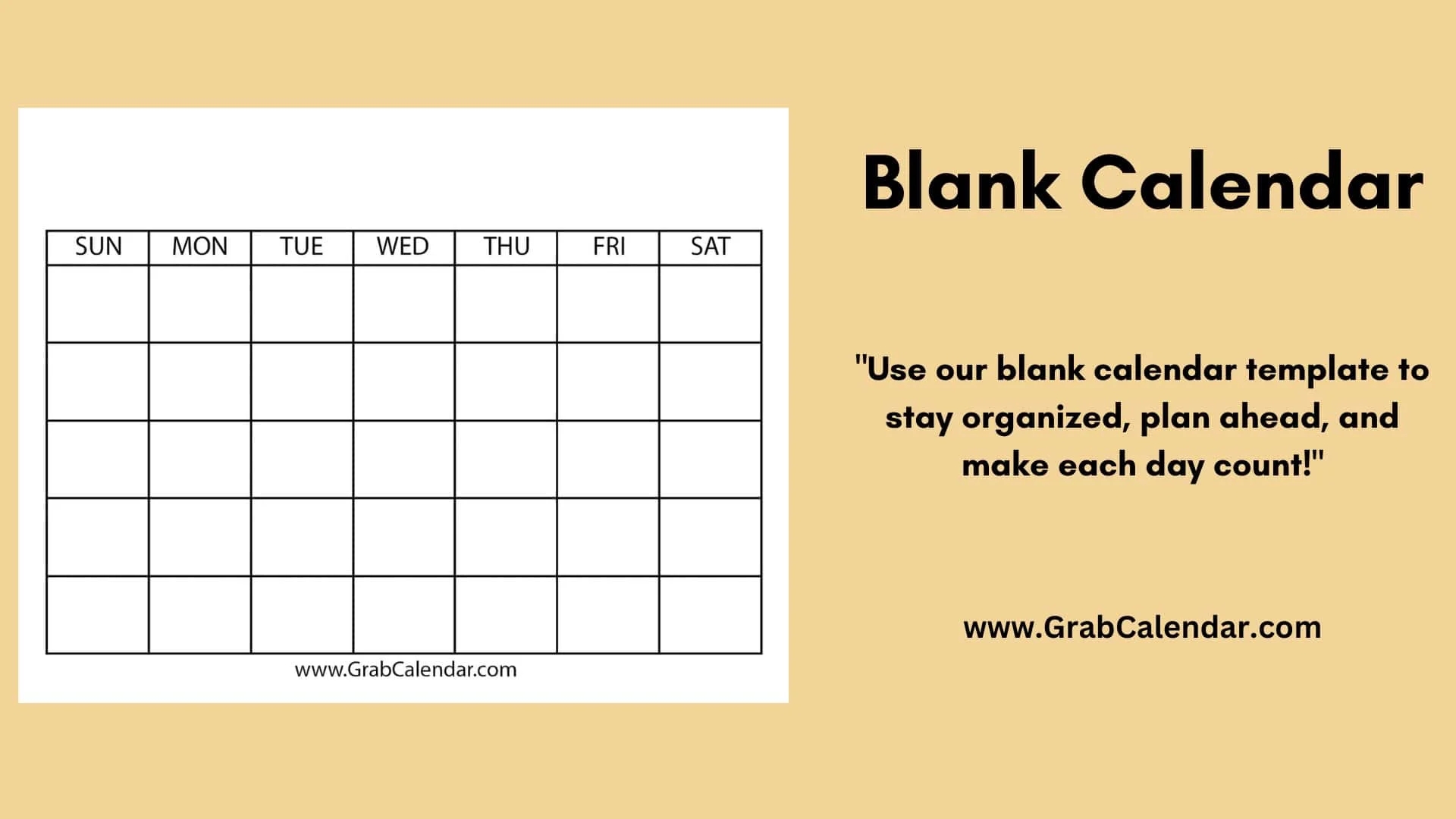 Free Printable Blank 2025 Calendar