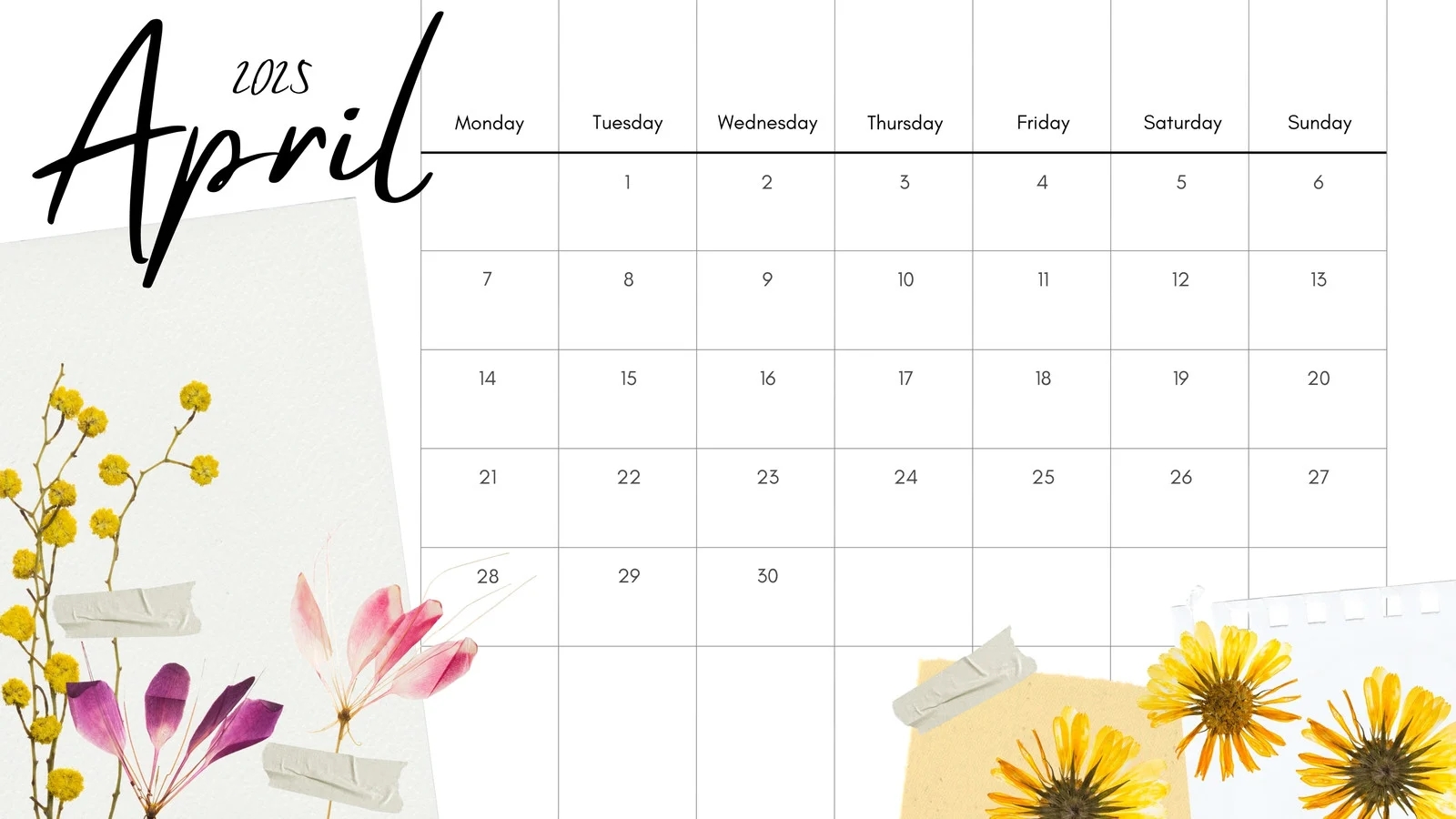 Free Printable Customizable Monthly Calendar Templates Canva