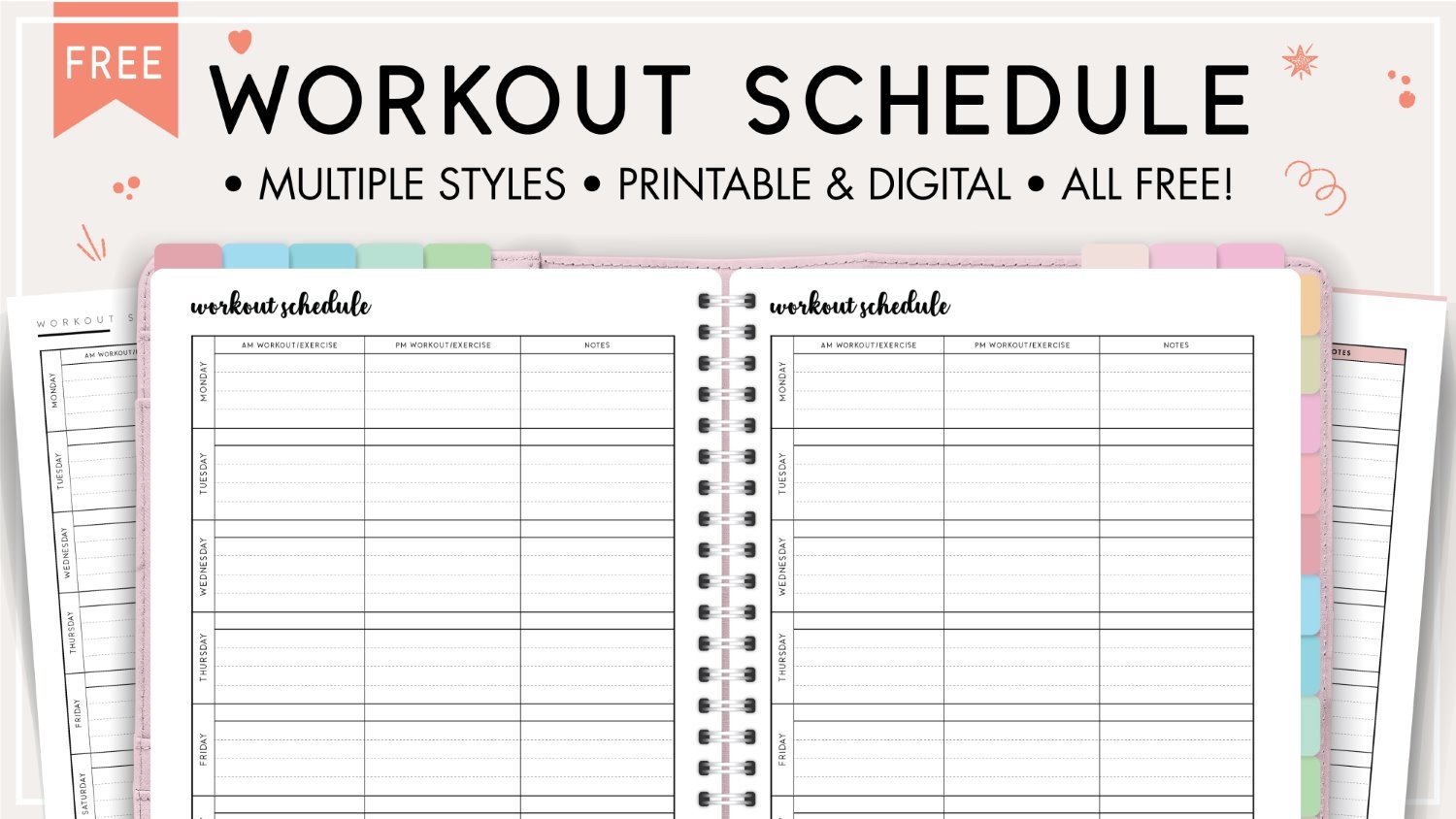 Printable Workout Calendar