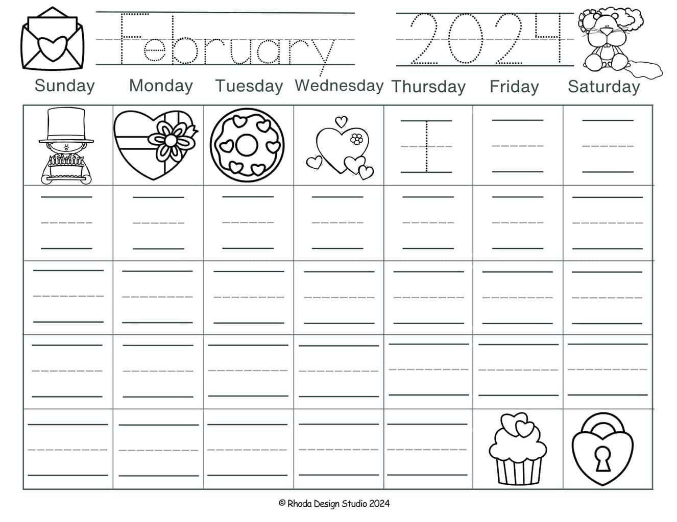 Free Traceable Calendar Pages Months Of The Year Worksheets