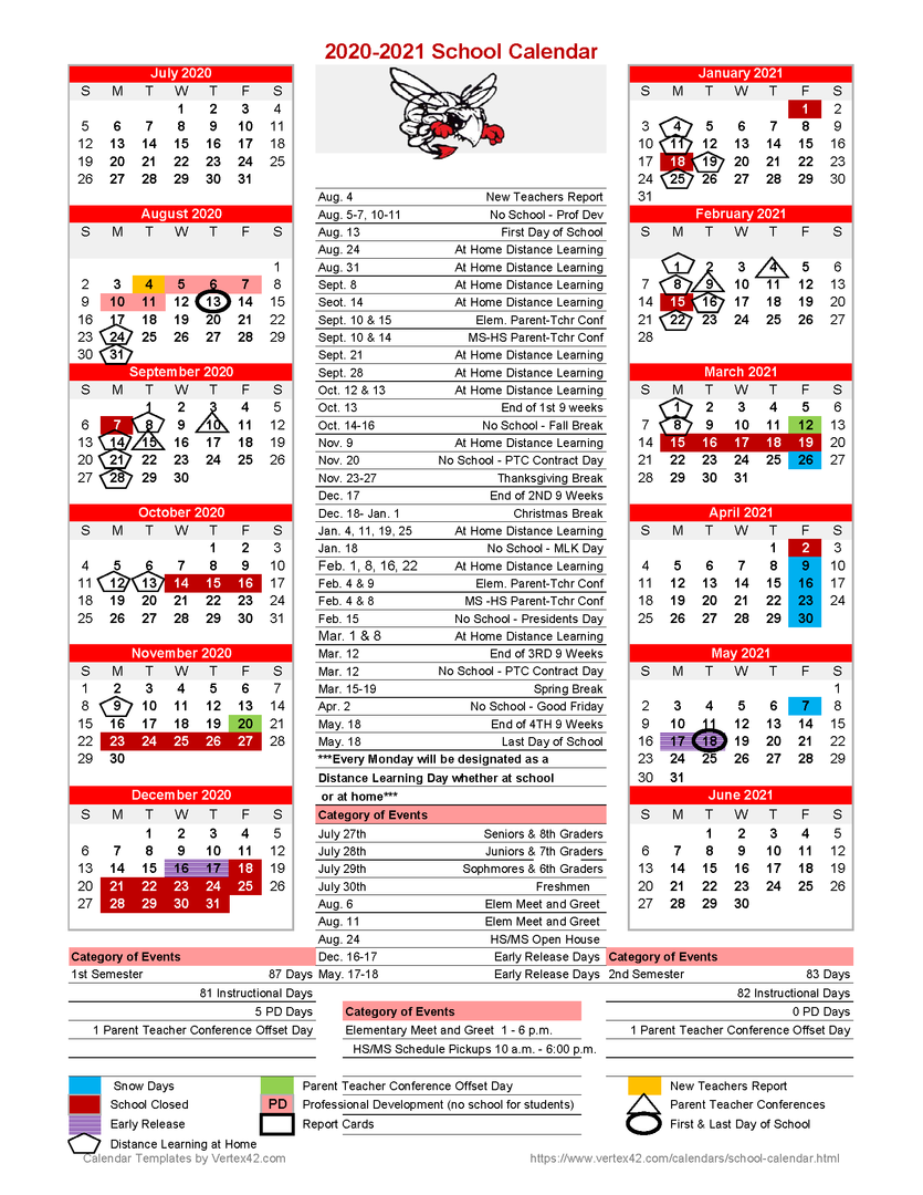 Hilldale Public Schools Amended Calendar For Remainder Of School Year