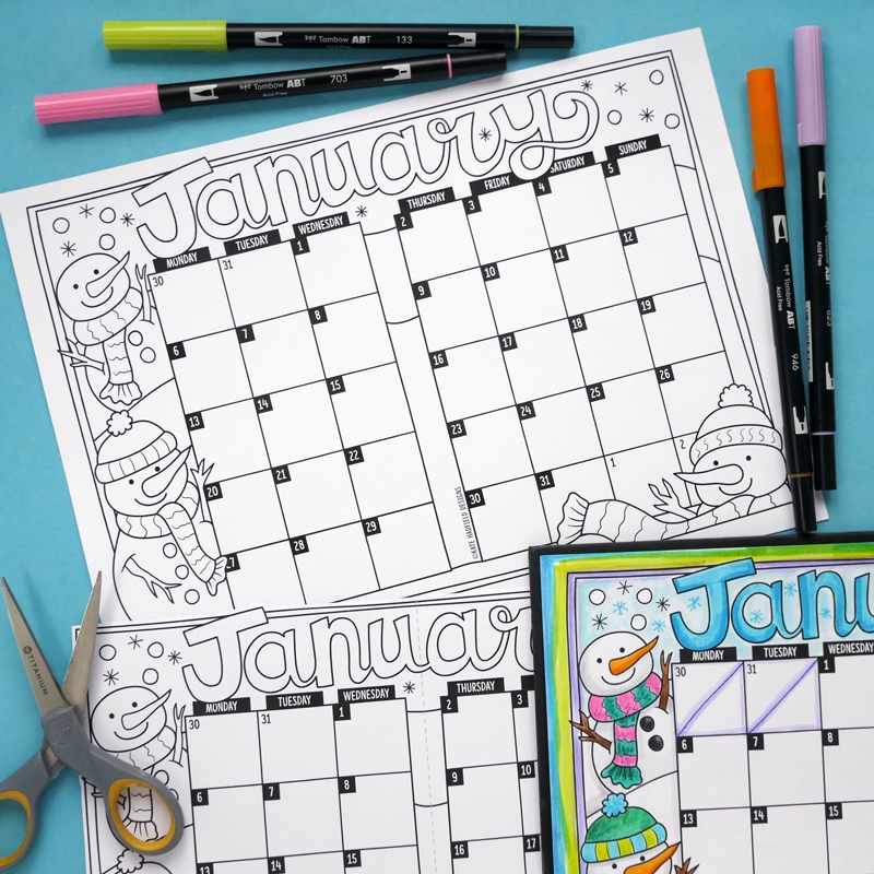 Bujo Free Printable 2025 Calendar