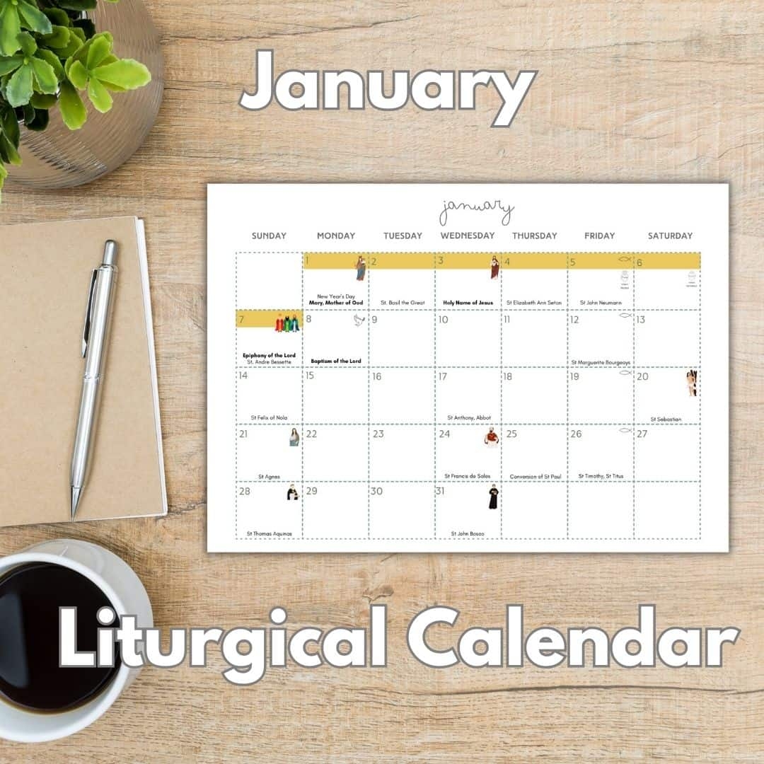Printable Catholic Events Calendar