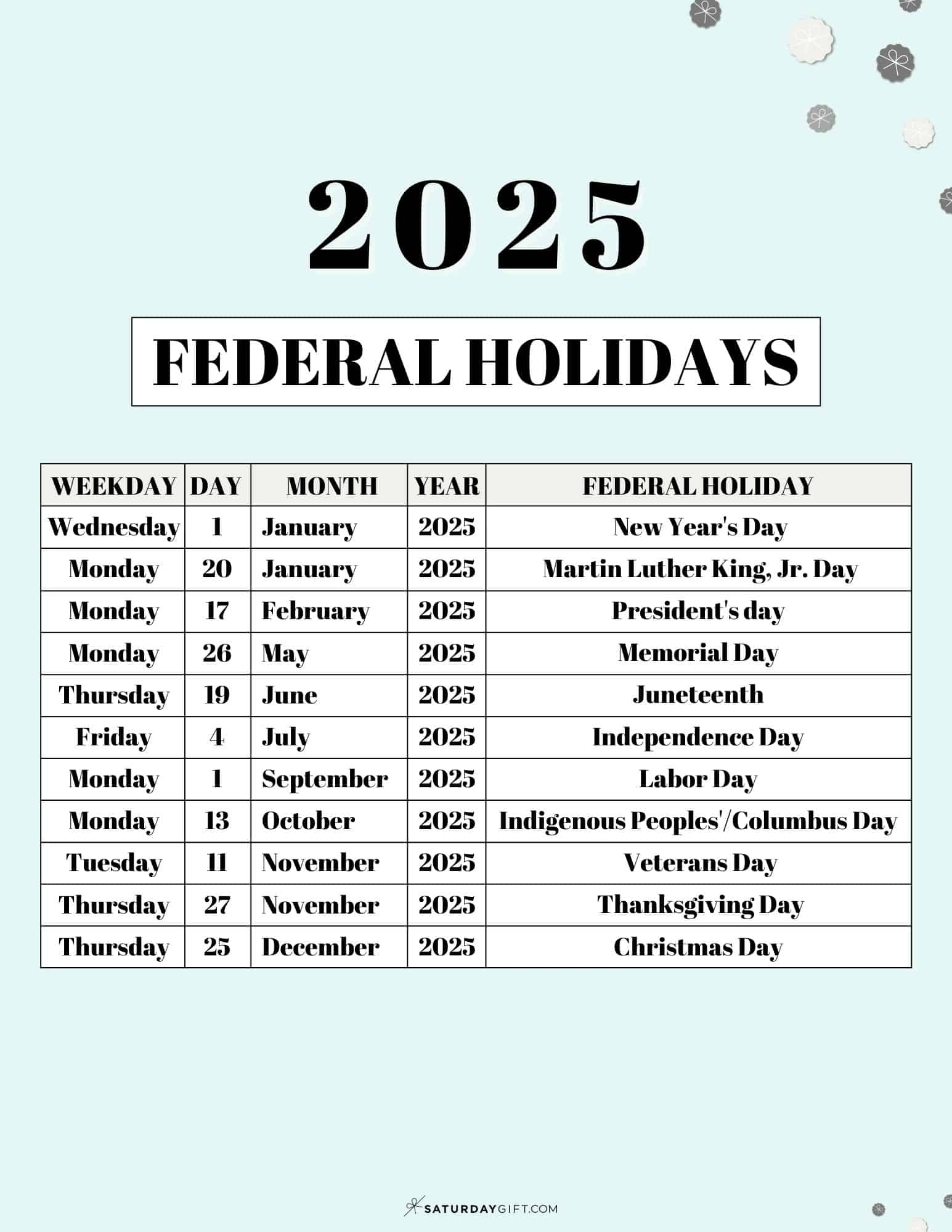 Printable 2025-2026 Calendar With Us Holidays