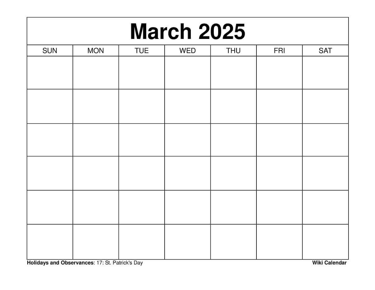 Free Printable Editable Calendars 2025