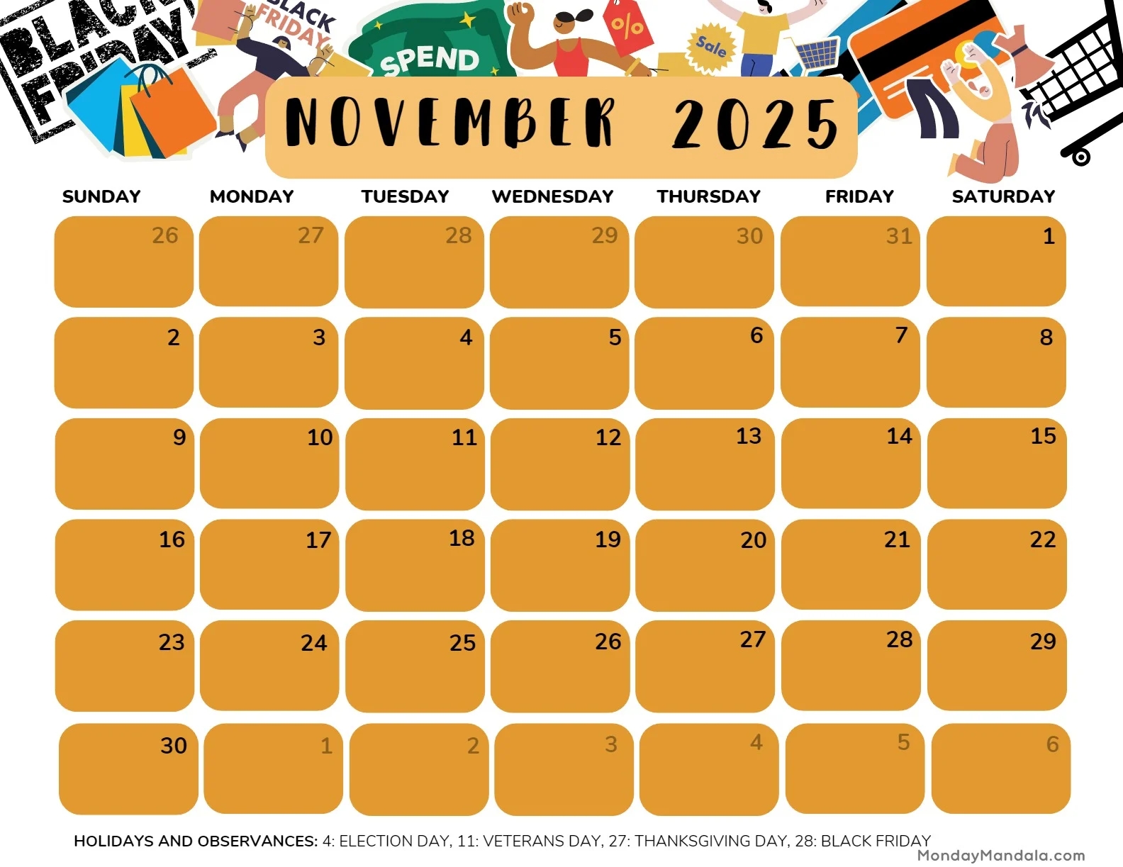 November 2025 Calendar 52 Free PDF Printables November 2025 Calendar 52 Free PDF Printables
