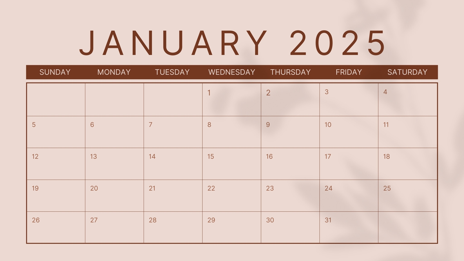 Page 12 Free And Customizable January Templates