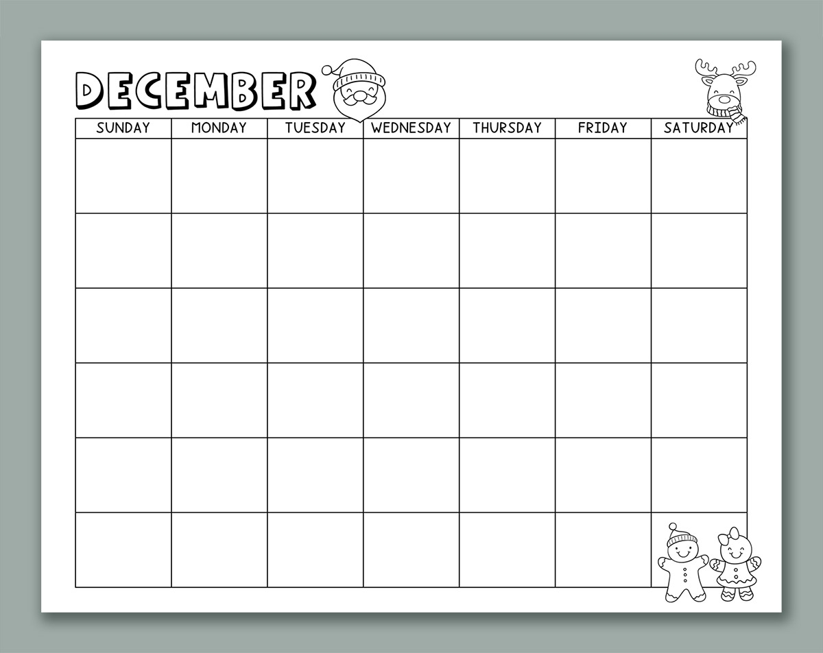 Printable Calendar For Kids 2025 2024 And Undated Versions Included Printable Calendar For Kids 2025 2024 And Undated Versions Included