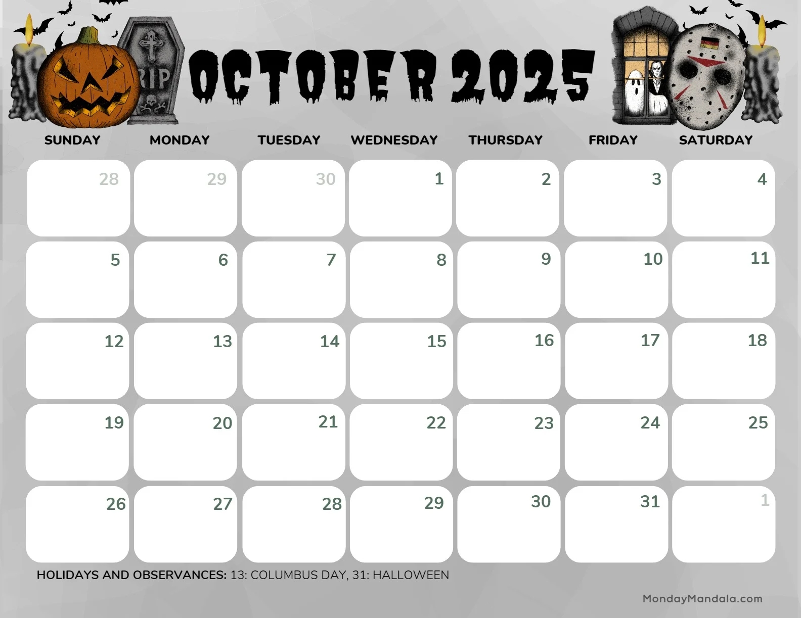 Printable Calendars For 2025 2026 Free PDFs 
