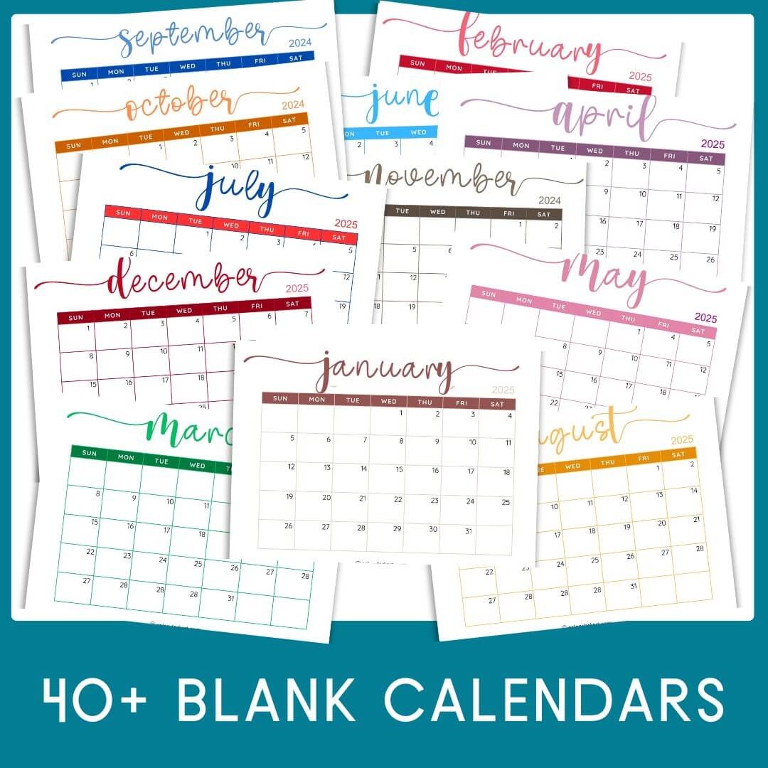 Small Printable Calendar By Month