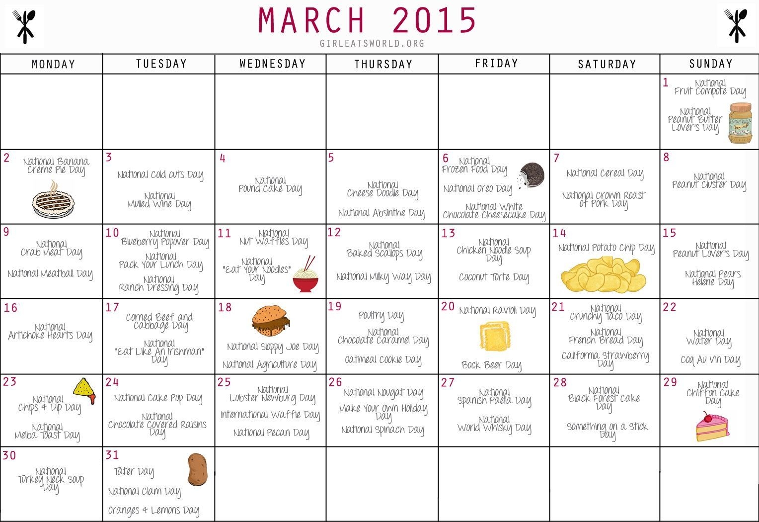 printable national days calendar social media printable national days calendar social media