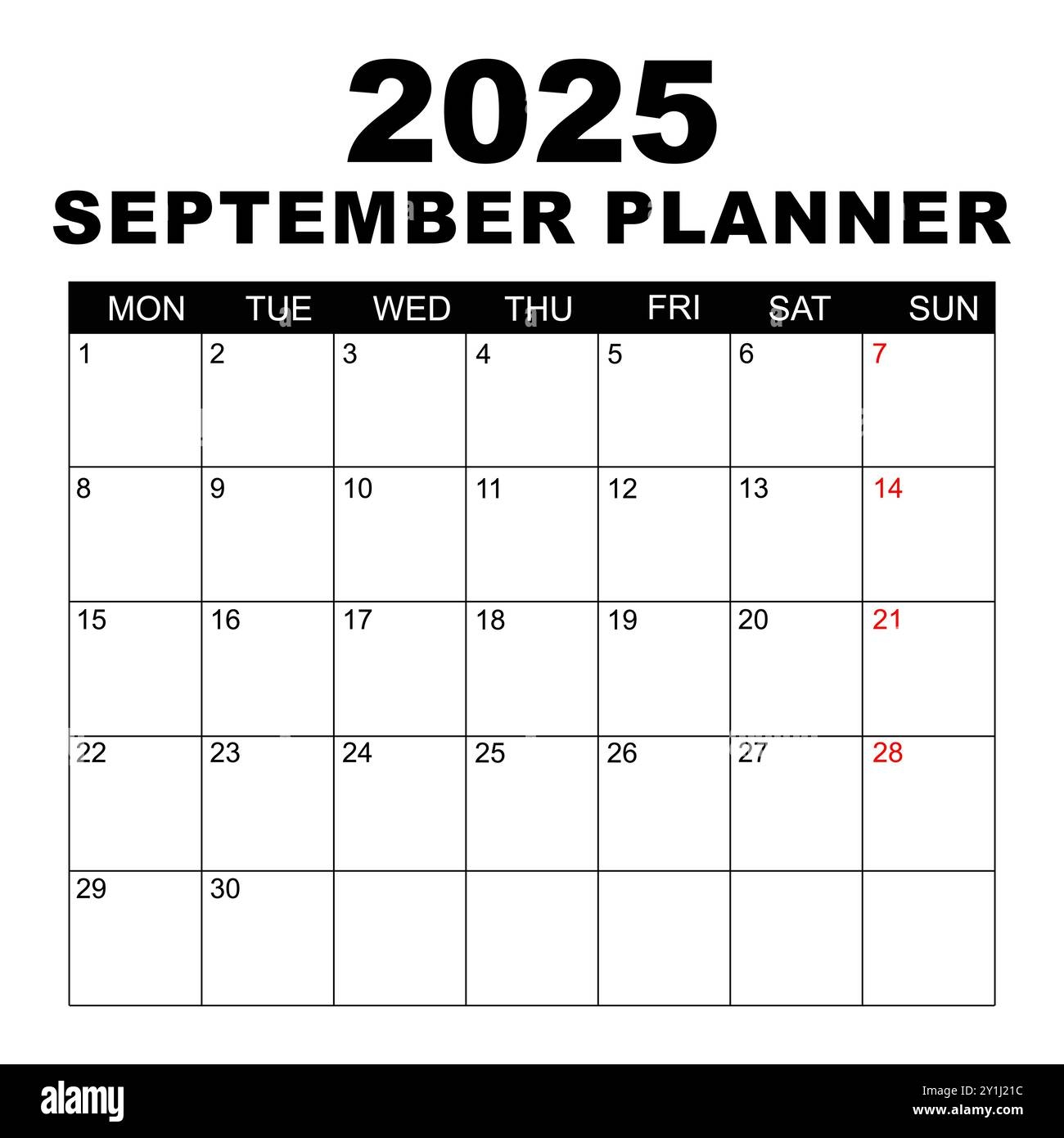 September 2025 Calendar Printable For Pocket Chart
