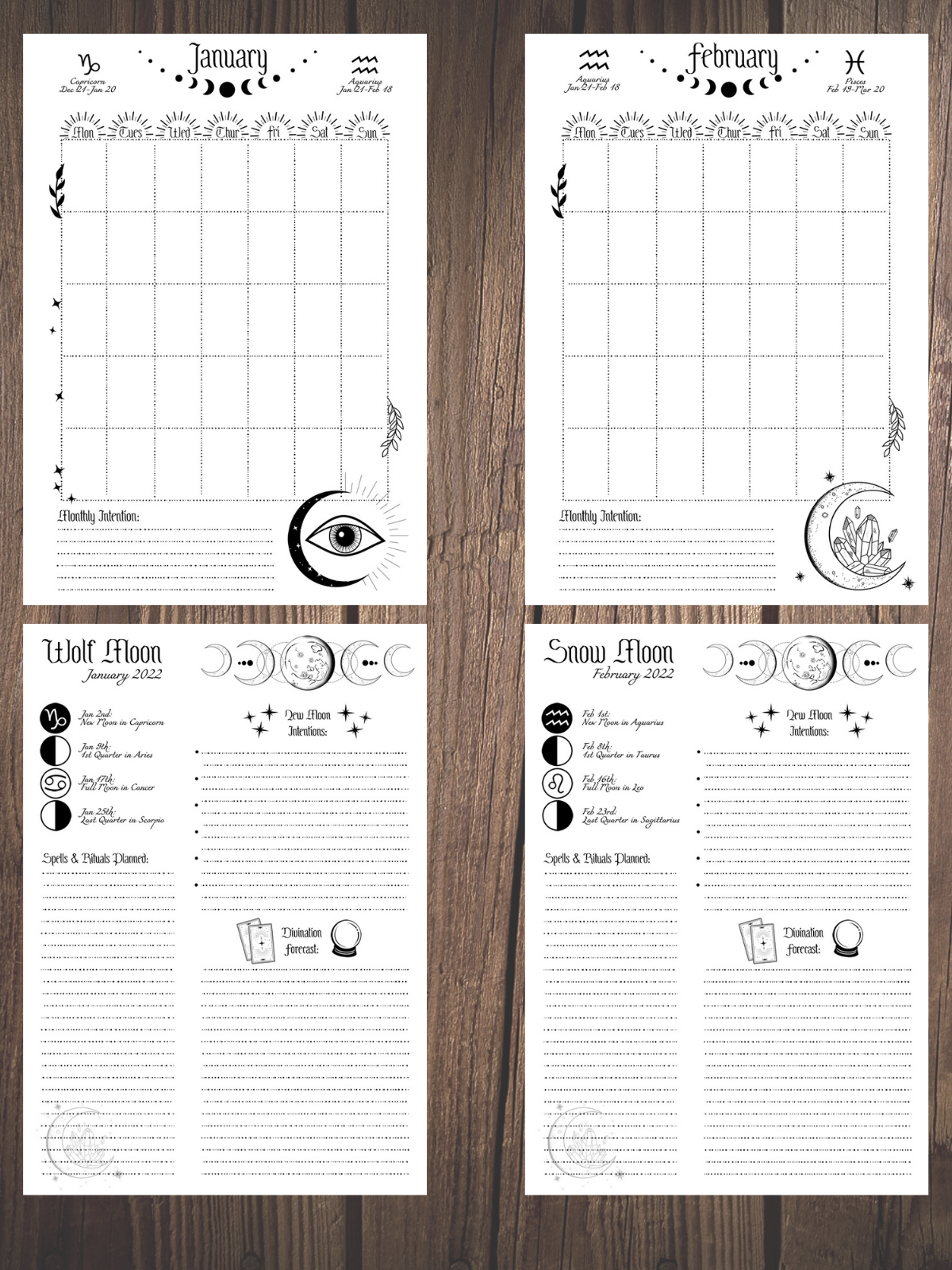 witchy planner pdf 2025