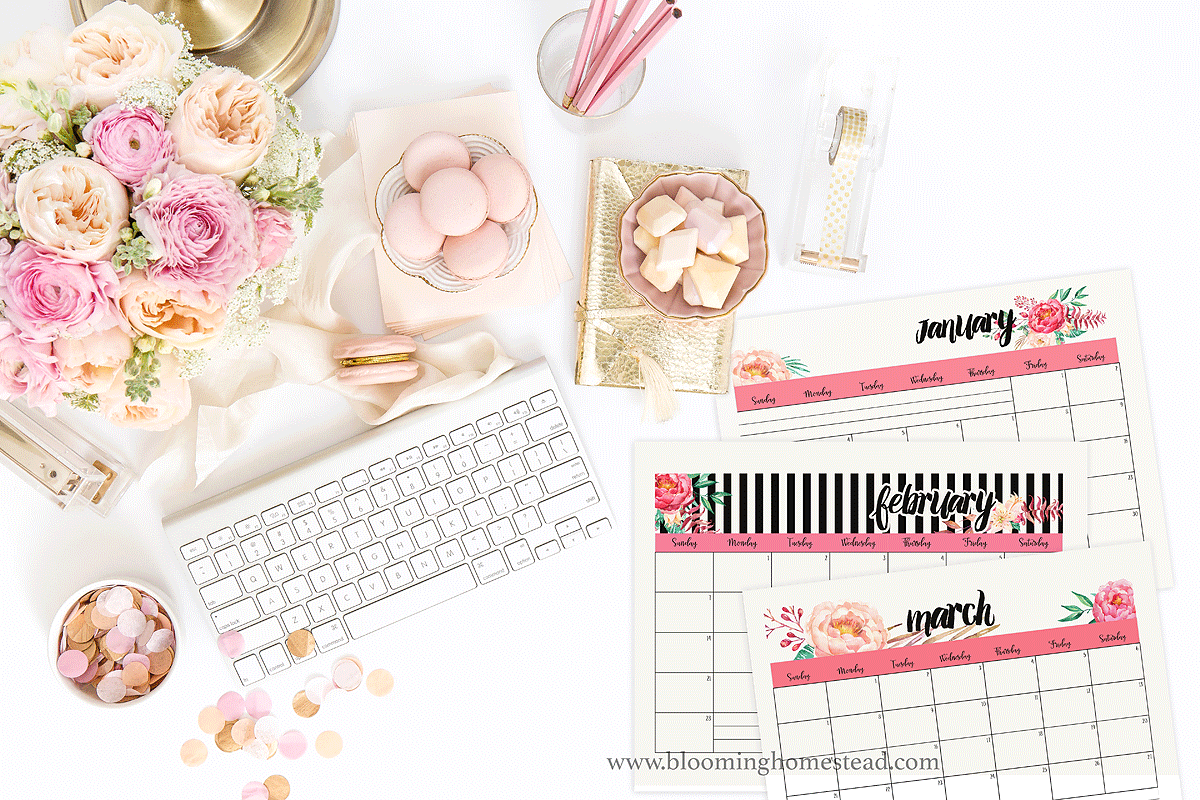 2021 Printable Calendar Blooming Homestead