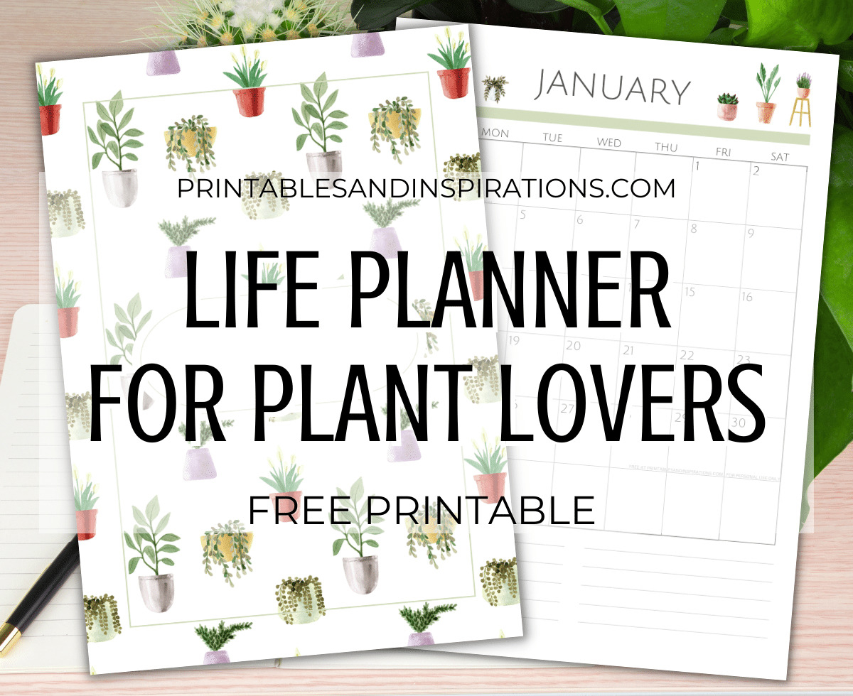 2024 2025 Planner For Plant Lovers Free Printable Printables And Inspirations
