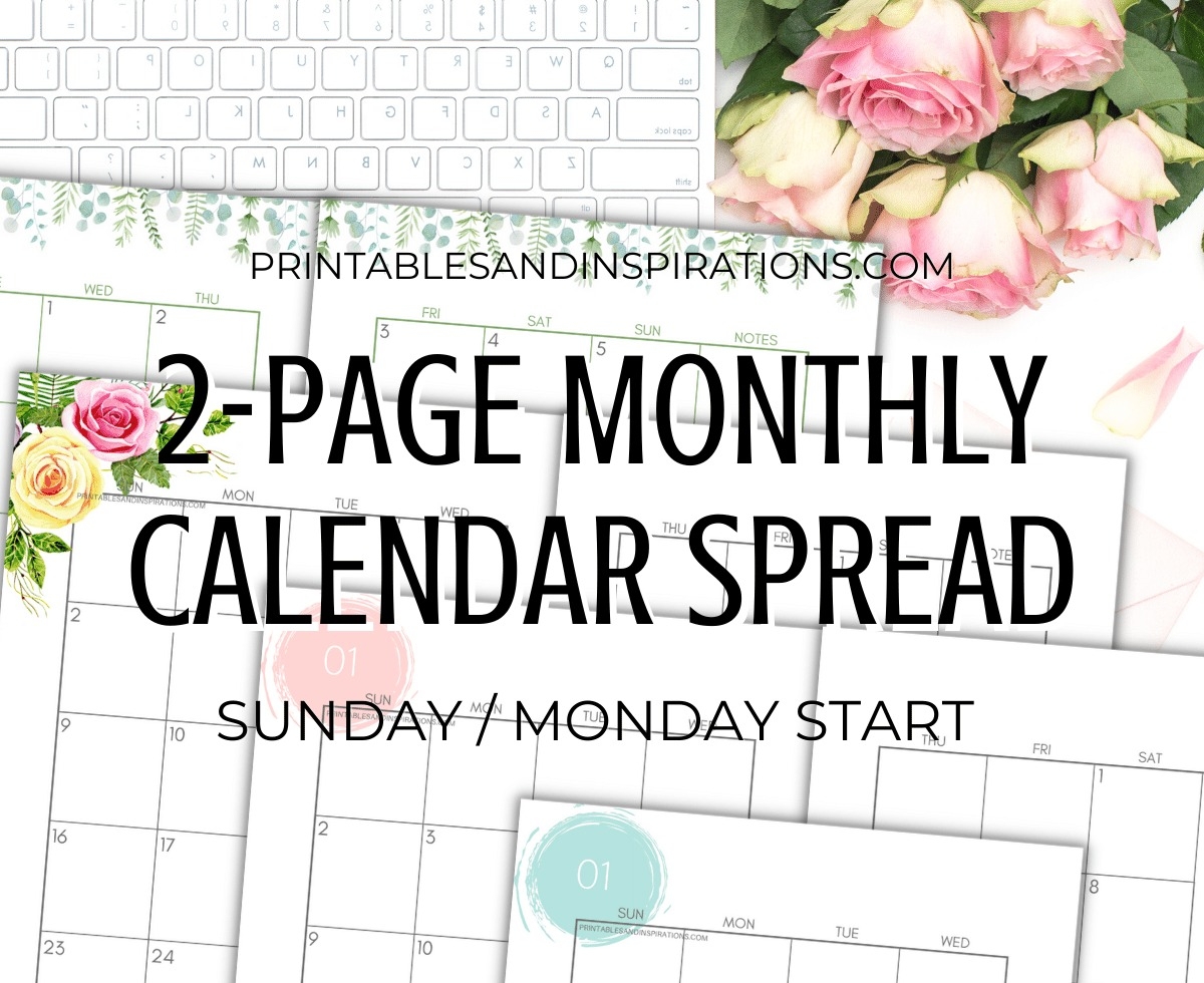 2024 2025 Two Page Calendar Monthly Spread Free Printable Printables And Inspirations 2024 2025 Two Page Calendar Monthly Spread Free Printable Printables And Inspirations
