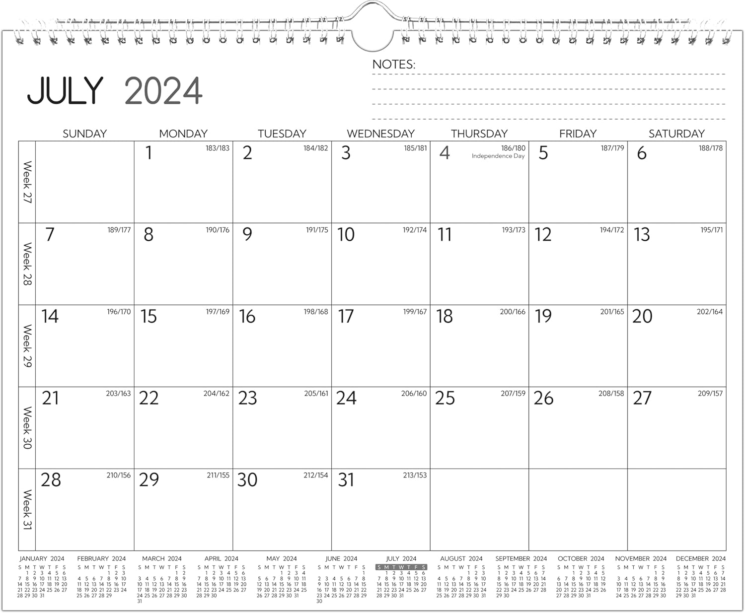 2025 Printable Calendar With Week Numbers