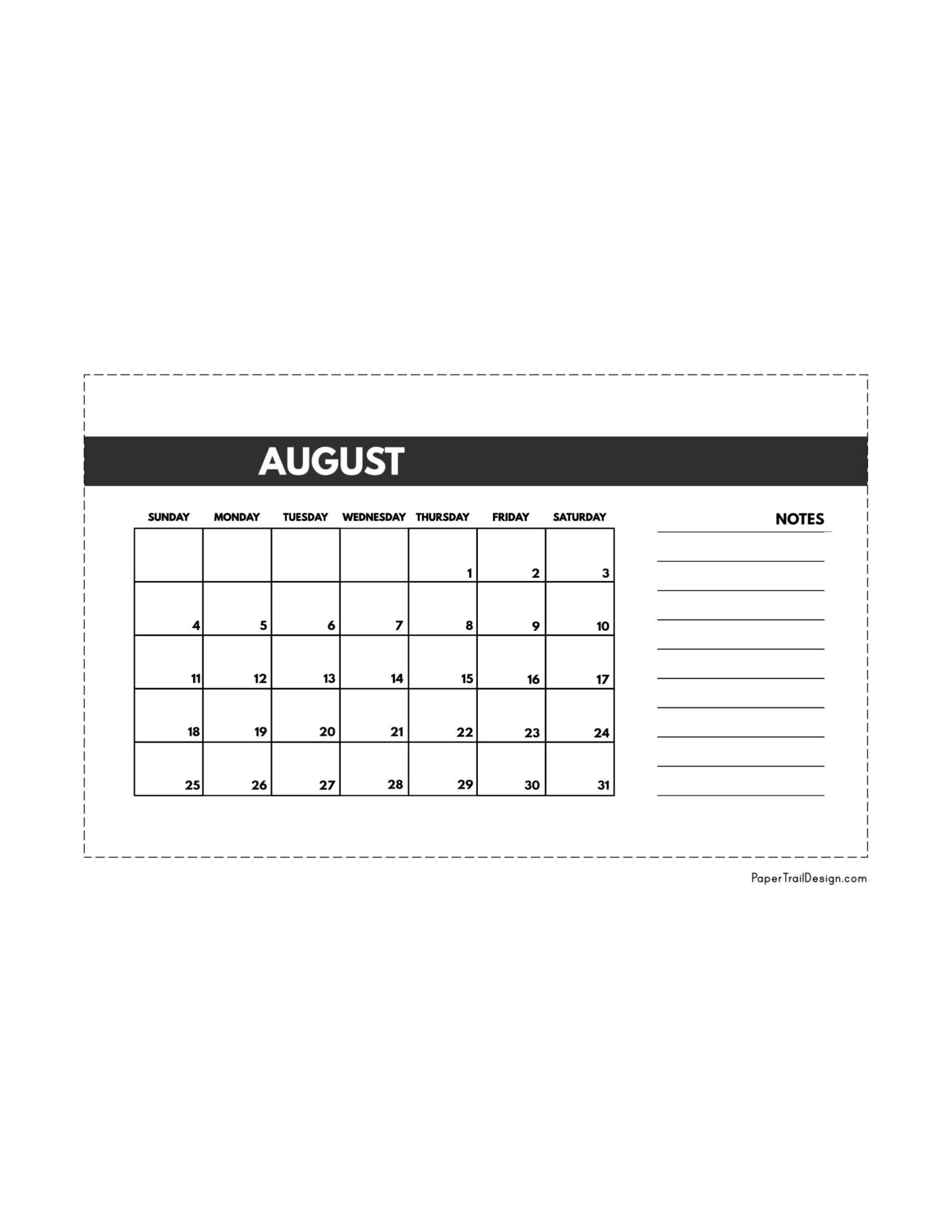 Free Mini Printable Calendar Templates
