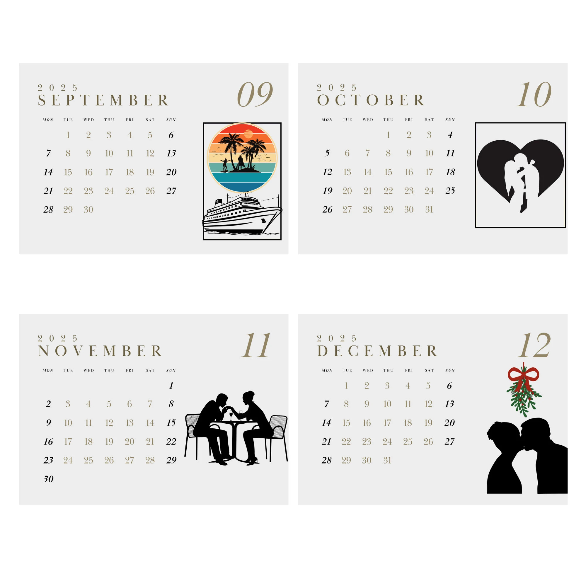 2025 Calendar For Couples This Is The Year Steps Towards Marriage Digital Printable Instant Download Etsy