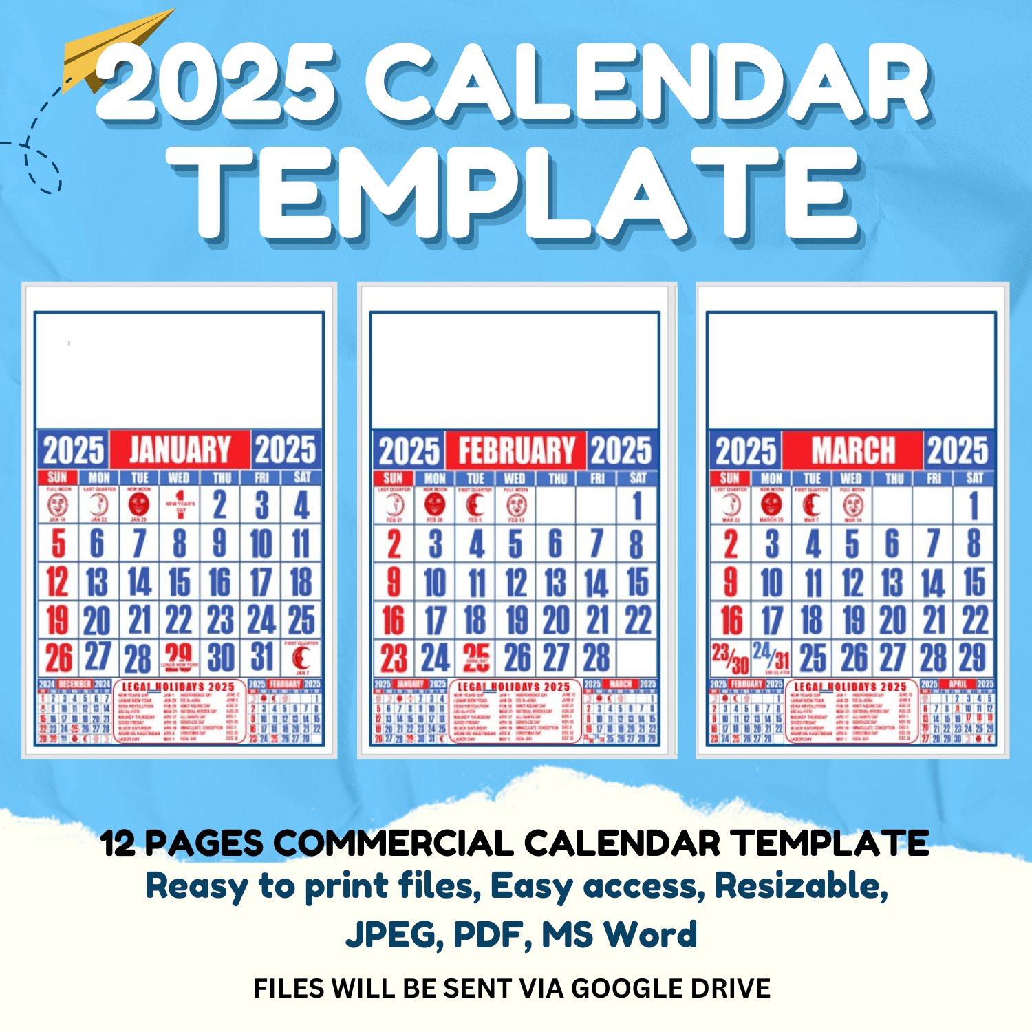 Printable 2025 Calendar Word
