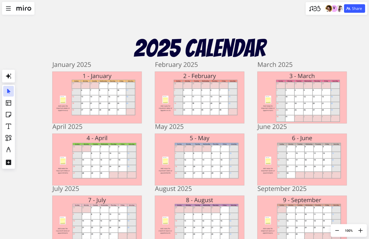 Inspirational Printable Calendar 2025