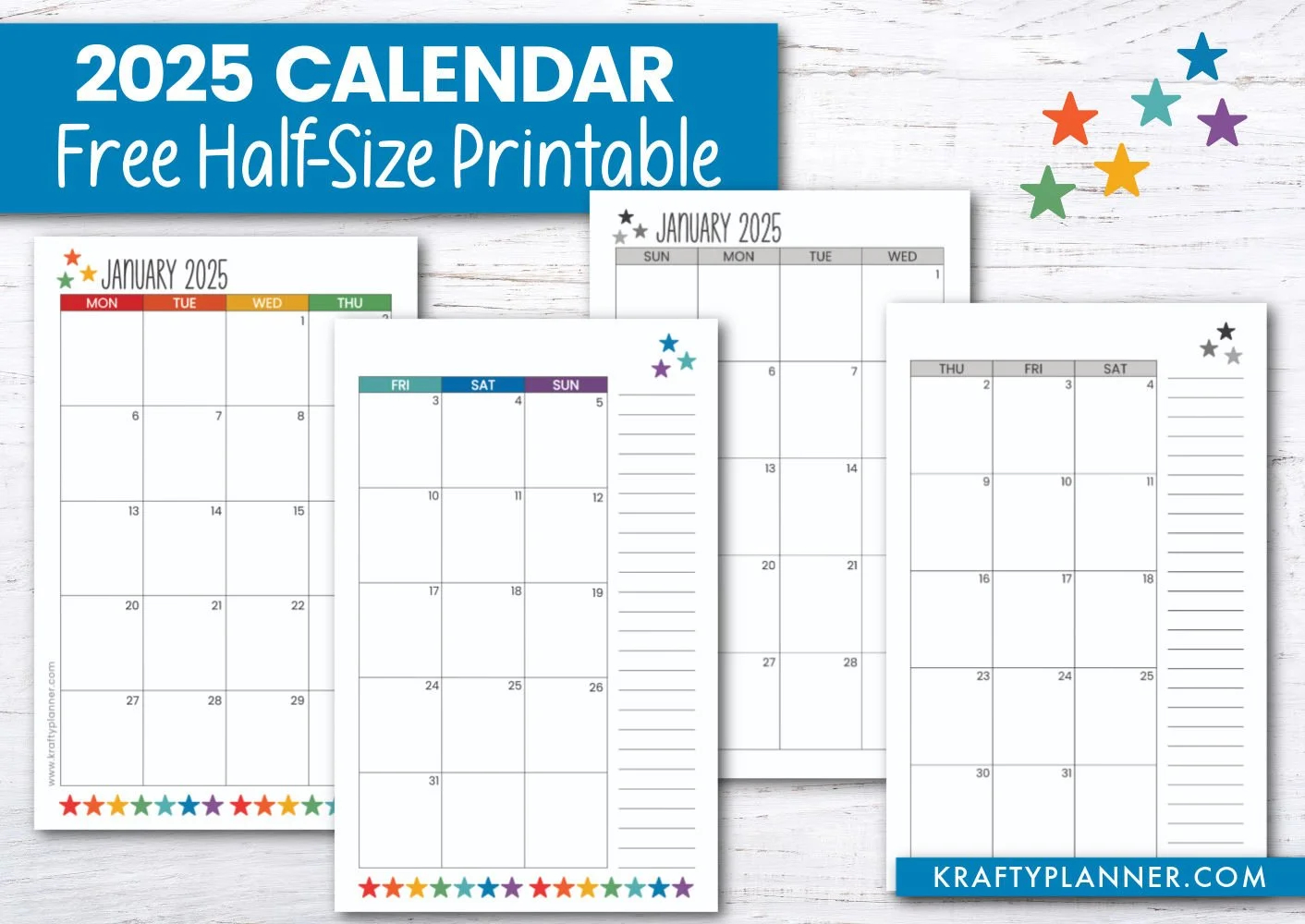 Printable Schedule Calendar 2025