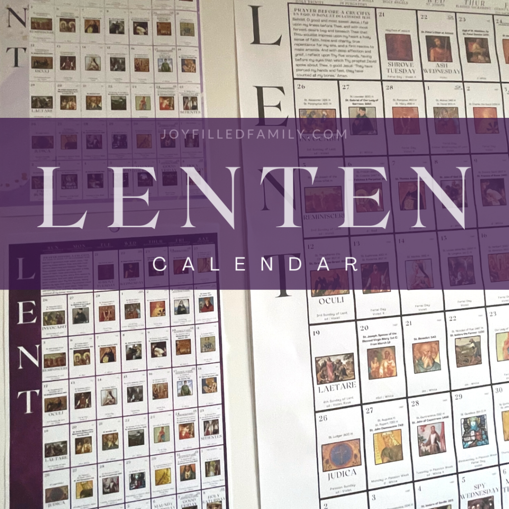 Lent Calendar 2025 Printable