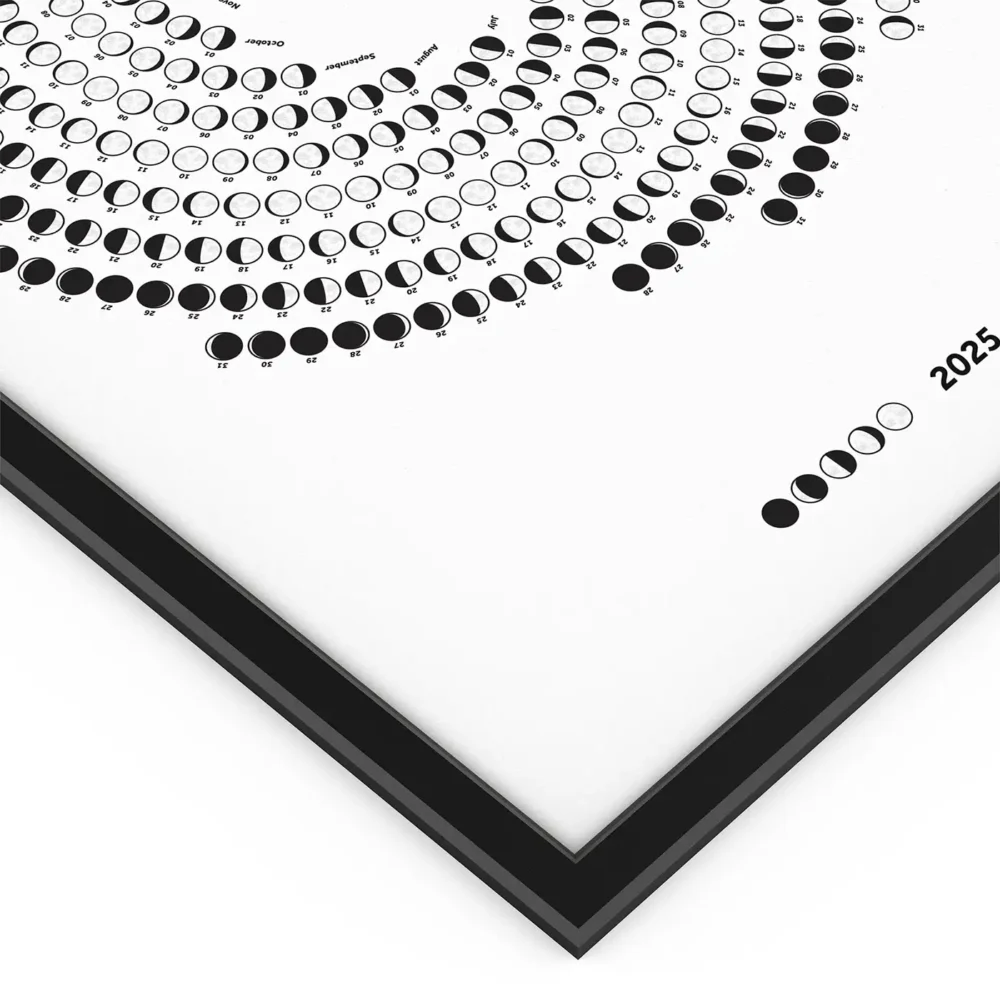 2025 Lunar Calendar Print With Moon Phases MeloPrints