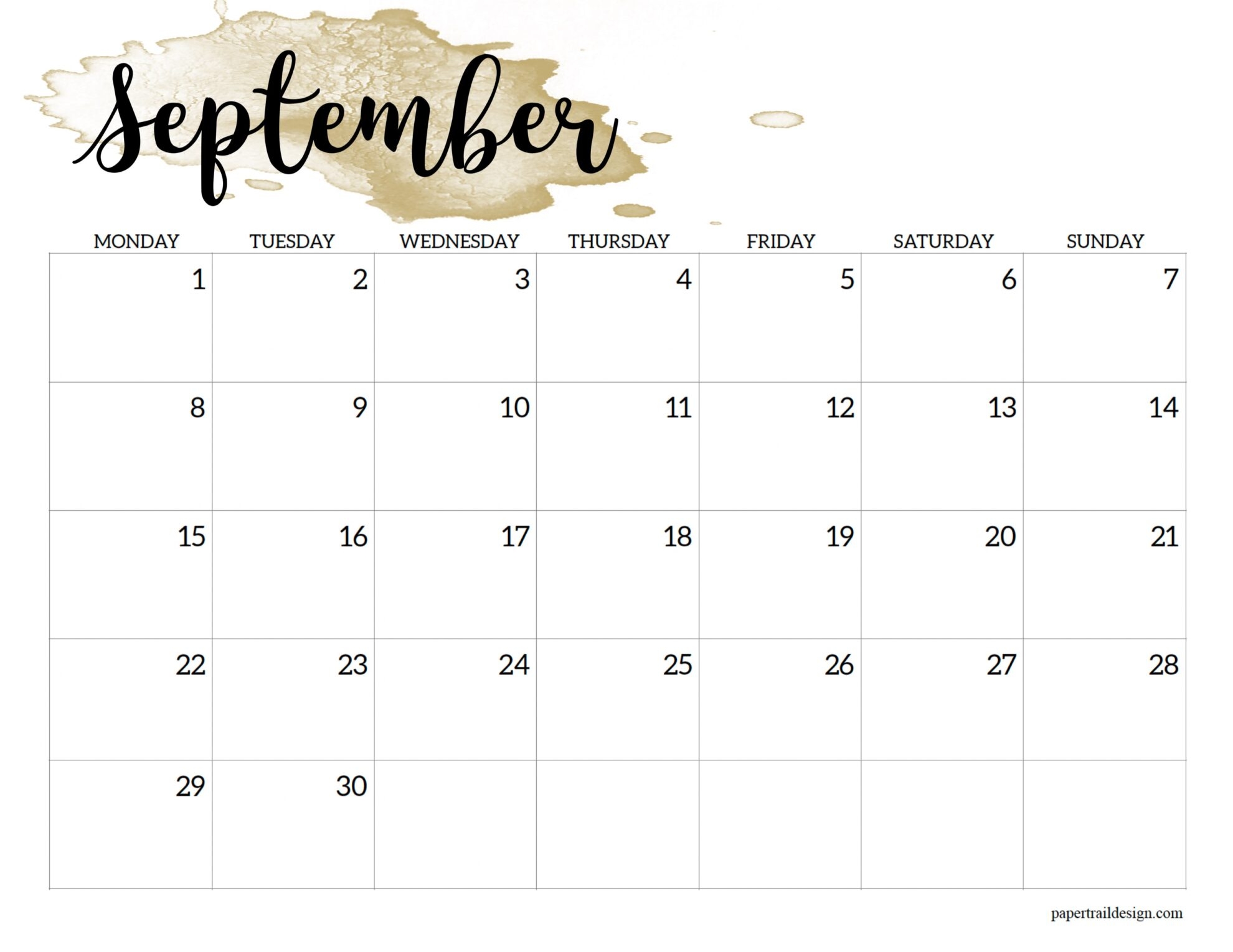 Printable Weekly Calendar September 2025