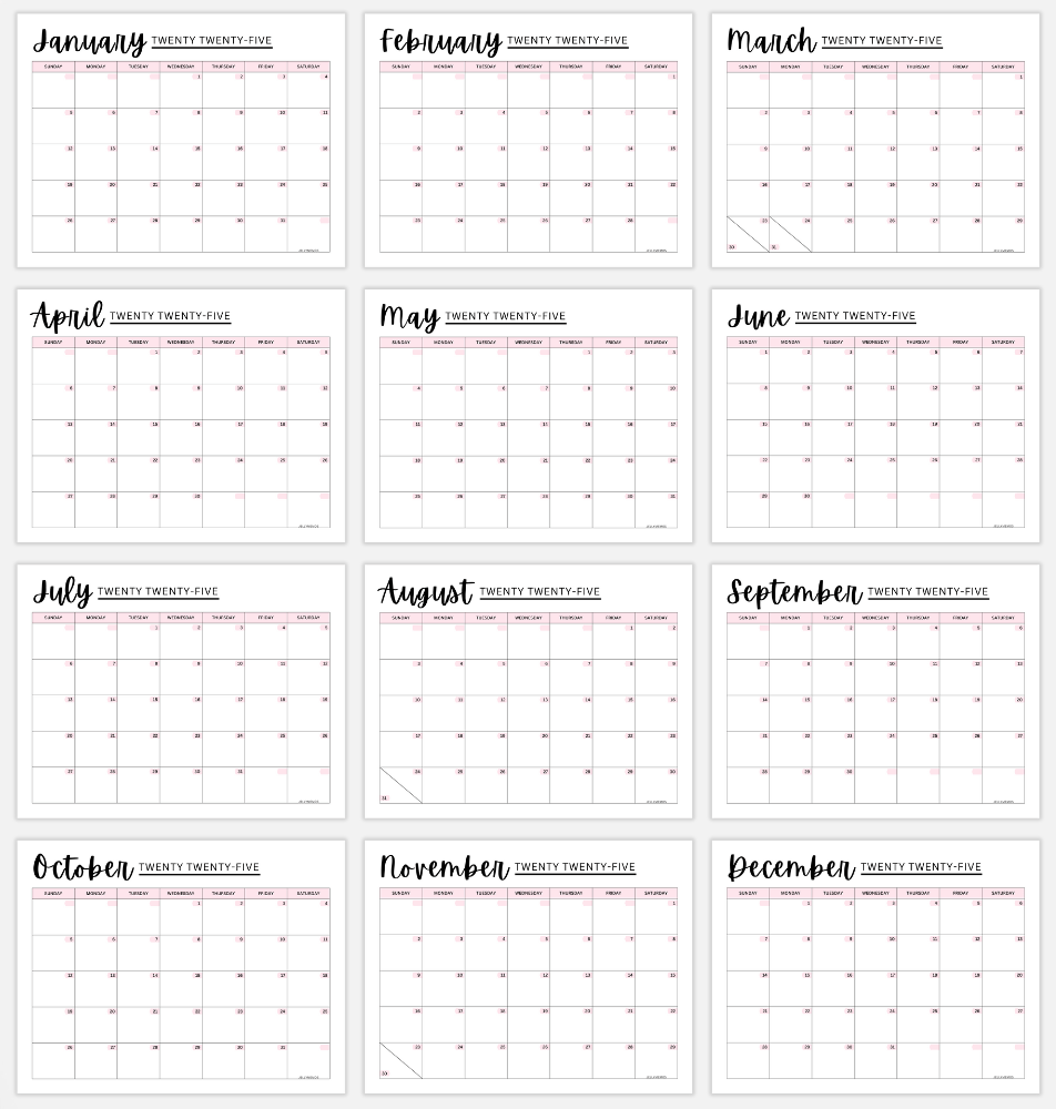 2025 pink calendar printable cute free jellymemos 2025 pink calendar printable cute free jellymemos