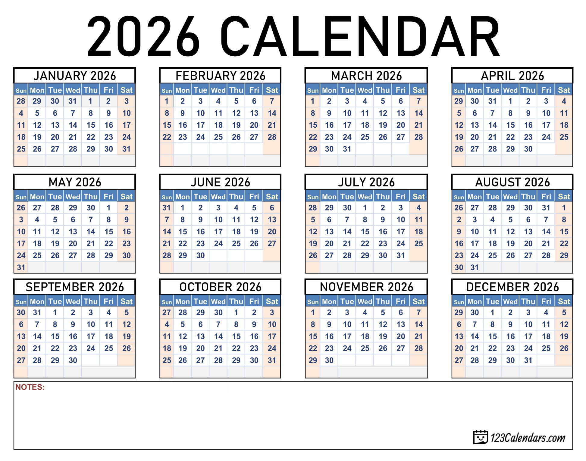 2025 Printable Calendar 123Calendars 2025 Printable Calendar 123Calendars