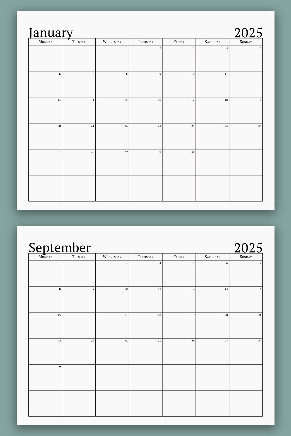 2025 Printable Calendar One Page Design Example 5 Mom Envy 2025 Printable Calendar One Page Design Example 5 Mom Envy