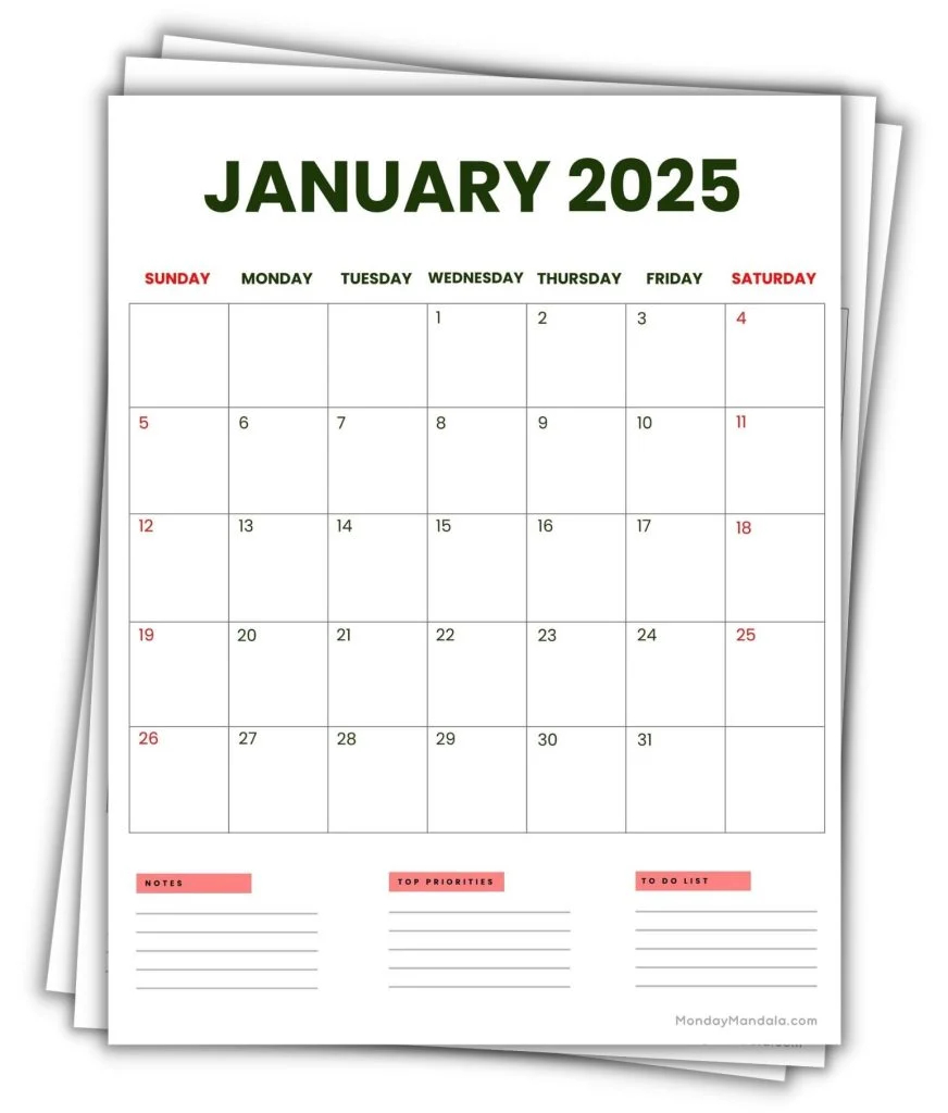 2025 Printable Calendars 56 Free PDF Printables 2025 Printable Calendars 56 Free PDF Printables