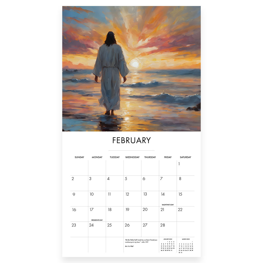 2025 The Lord Is My Light Calendar LDS Wall Calendar