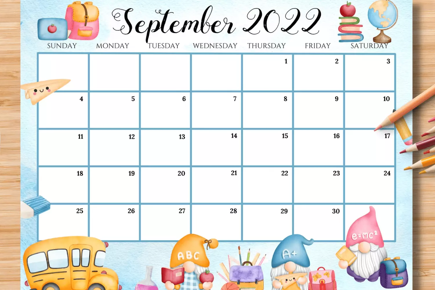 40 Printable September Calendars 2022 Free Premium 40 Printable September Calendars 2022 Free Premium