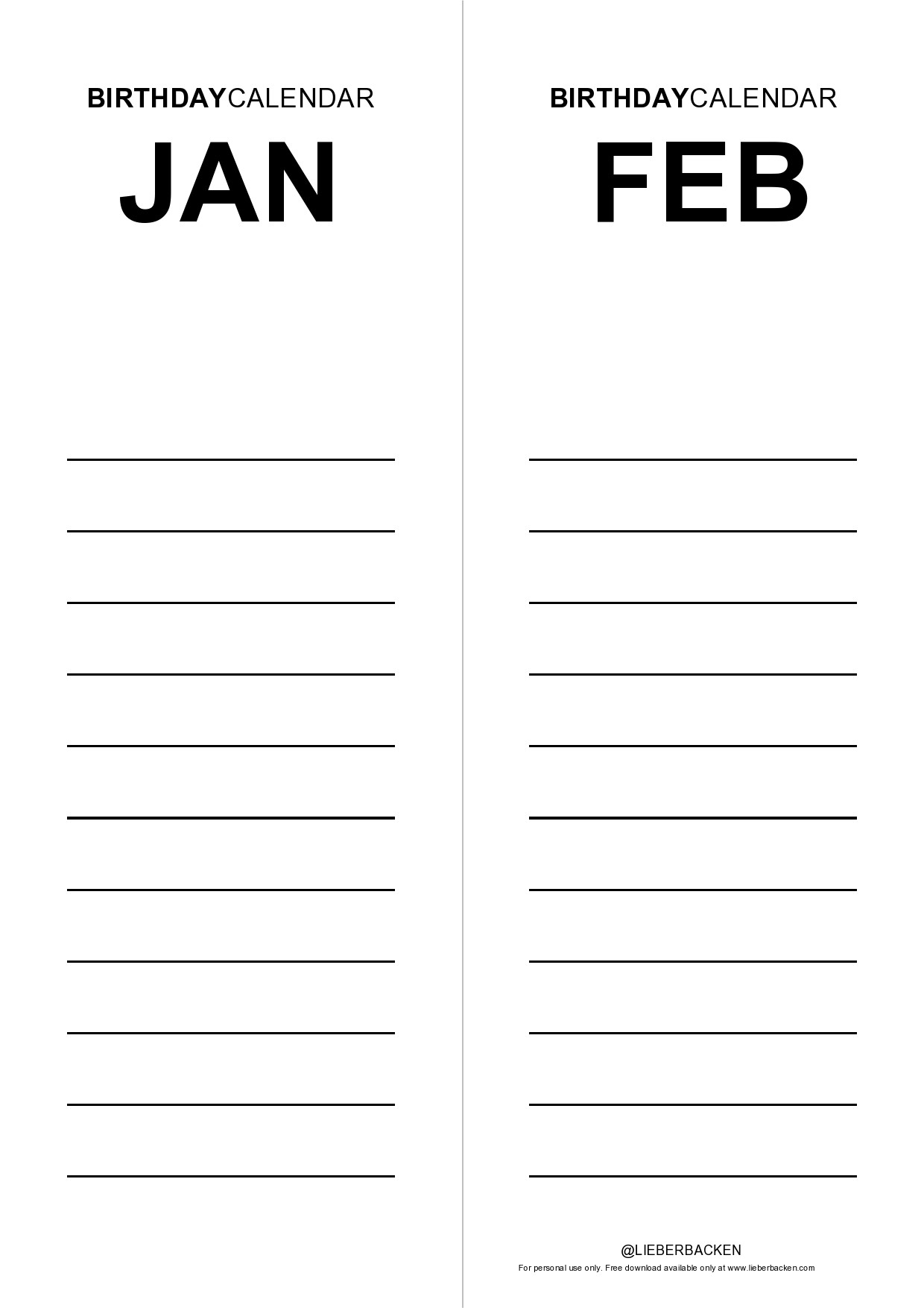43 Editable Birthday Calendar Templates 100 Free 