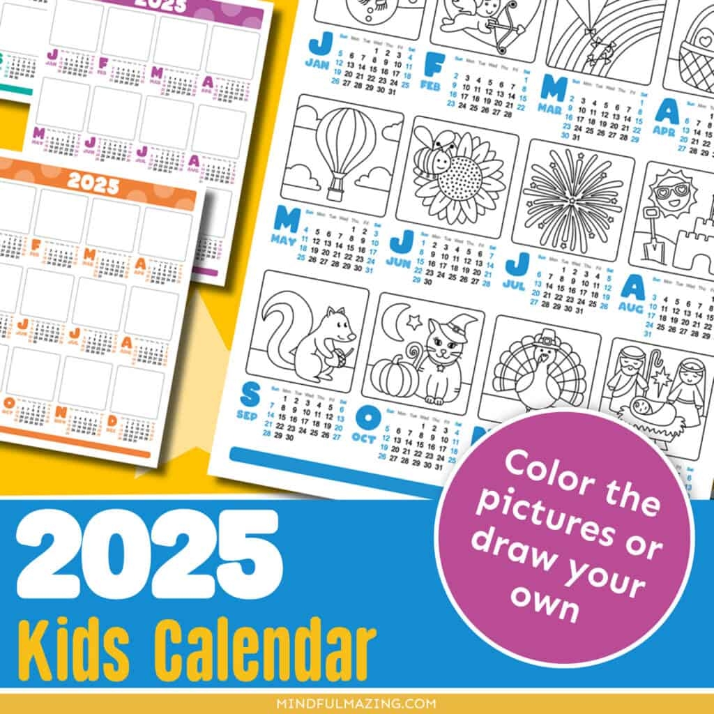 Color Calendar Printable