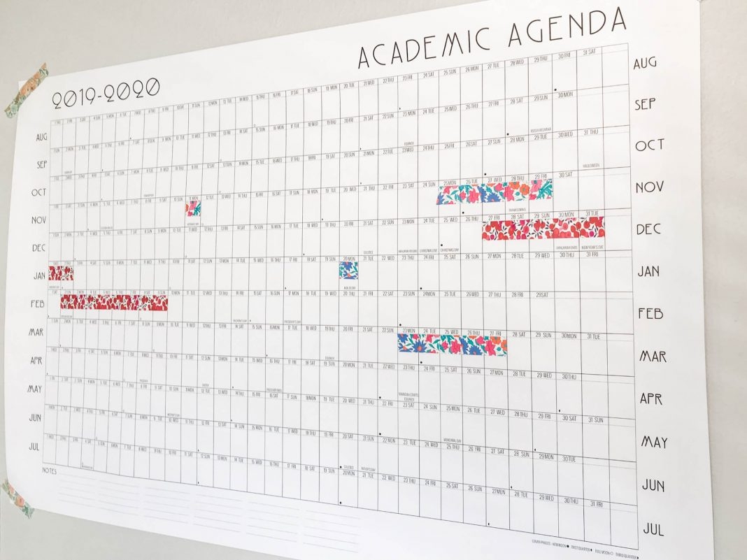 A Blank Printable Calendar For The Fam Just In Time For School The Mom Edit