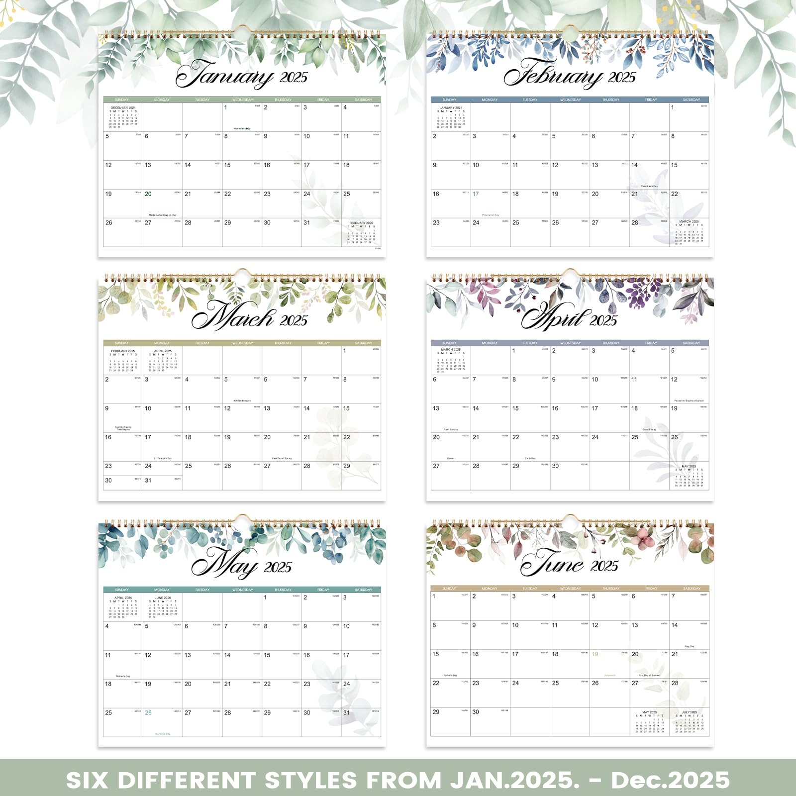 Amazon 2025 Calendar 2025 Wall Calendar 12 Month From JAN 2025 To Dec 2025 14 8 X 11 5 2025 Monthly Calendar With Ample Blocks For Writing Calendar 2025 Office Products